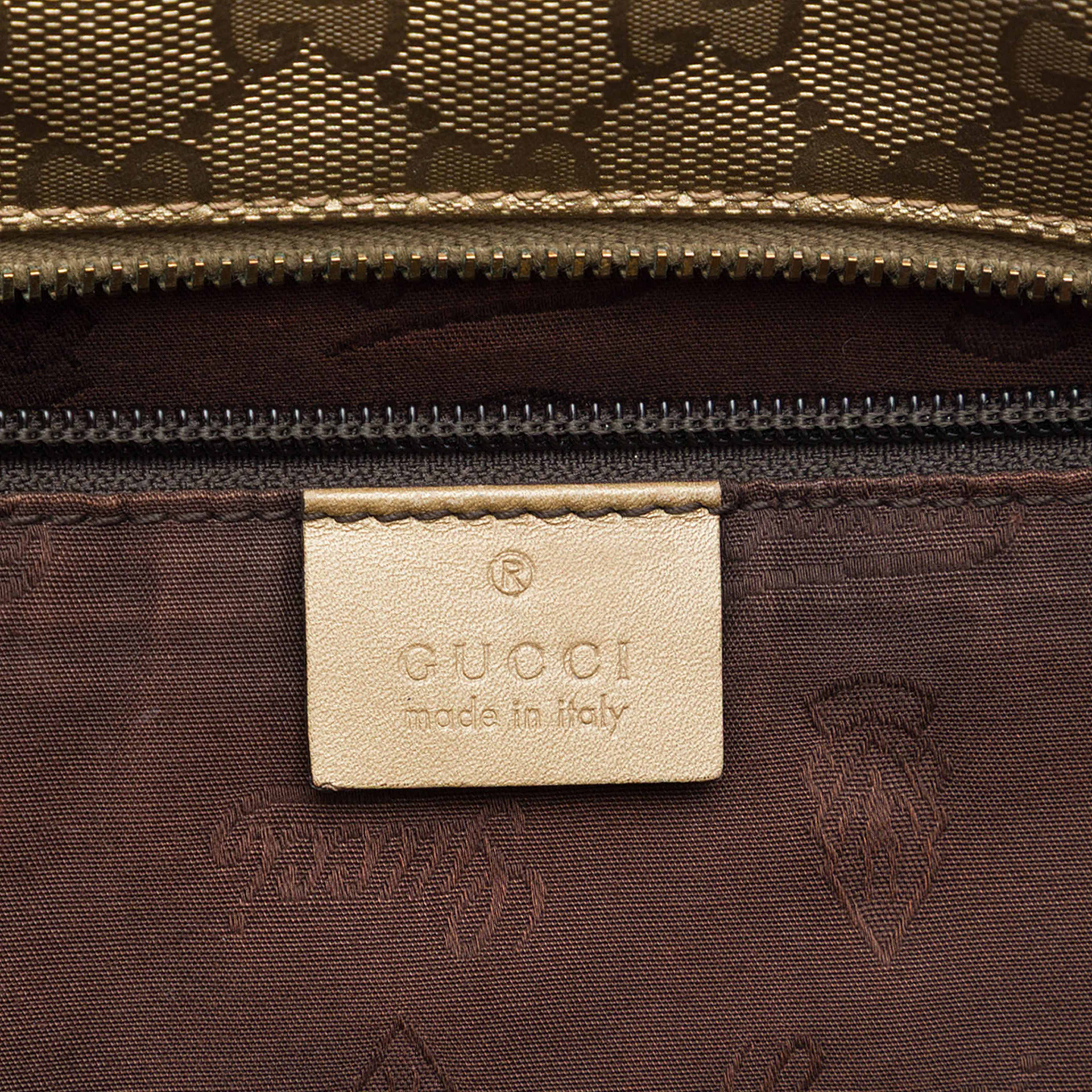 Gucci Medium Gg Imprime Tote, från Luxclusif, i färgen guld. Klicka för att öppna bilden i stort format