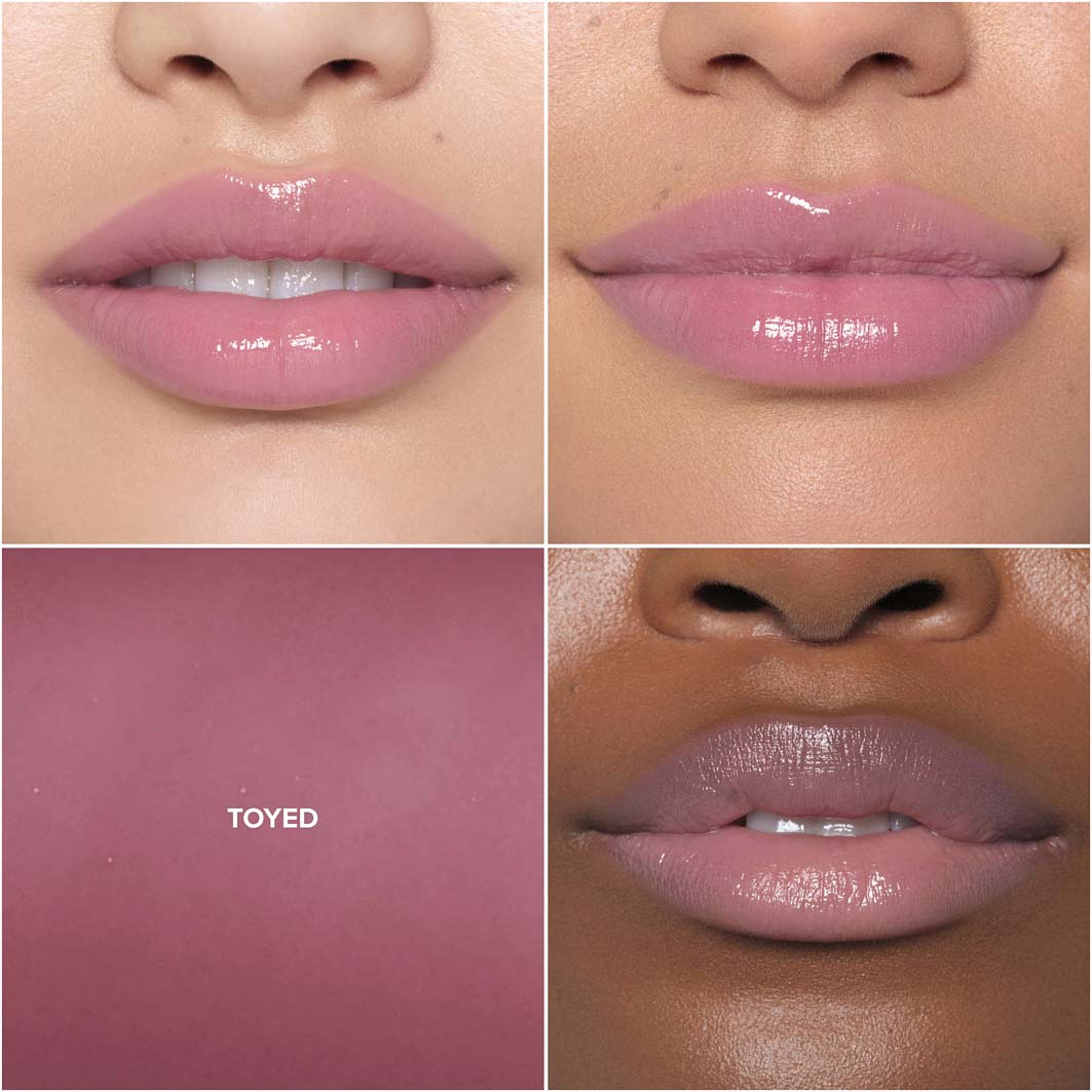 Kiss Theory Lip Balm, från Anastasia Beverly Hills, i färgen Toyed. Klicka för att öppna bilden i stort format