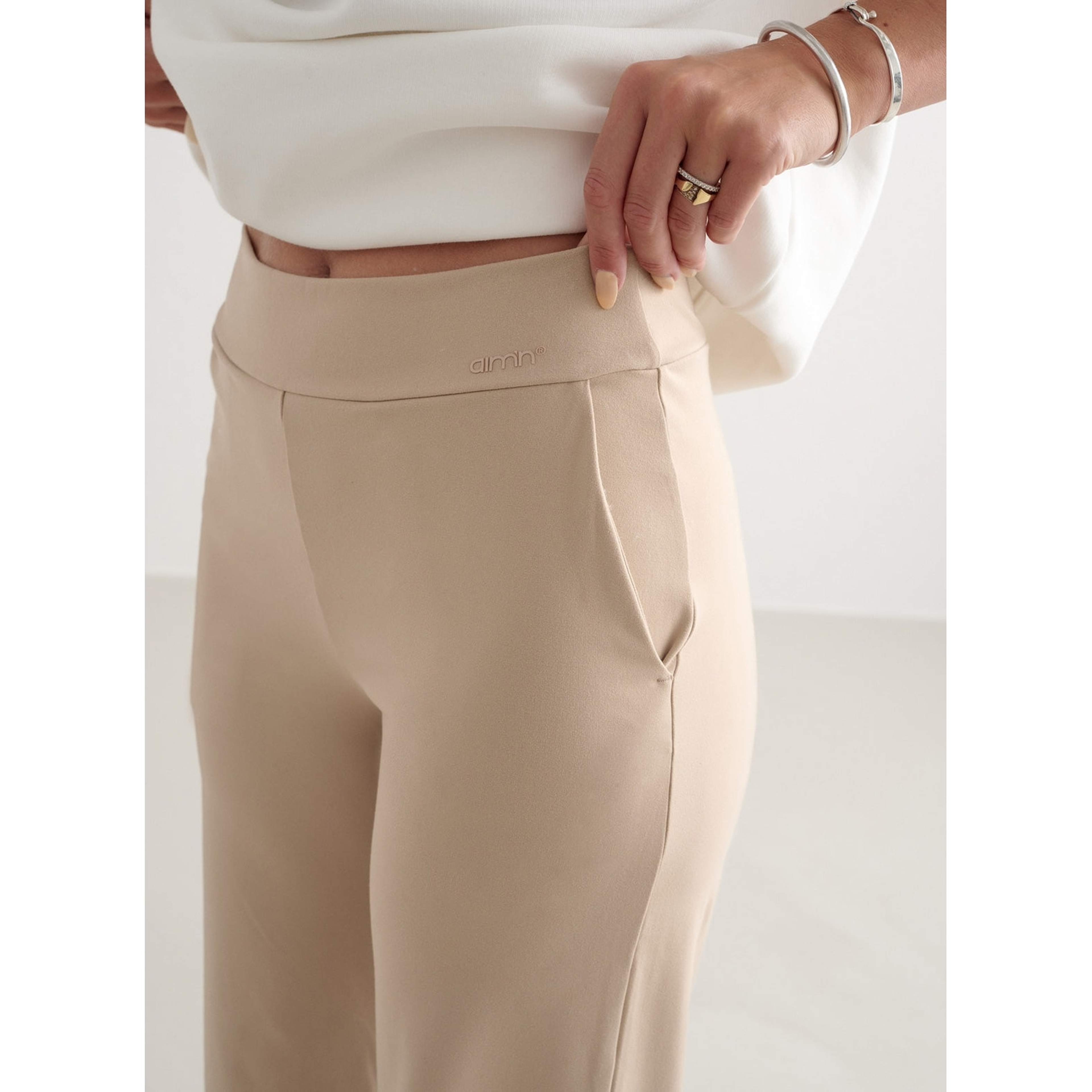 Beige Sense Wide Pants