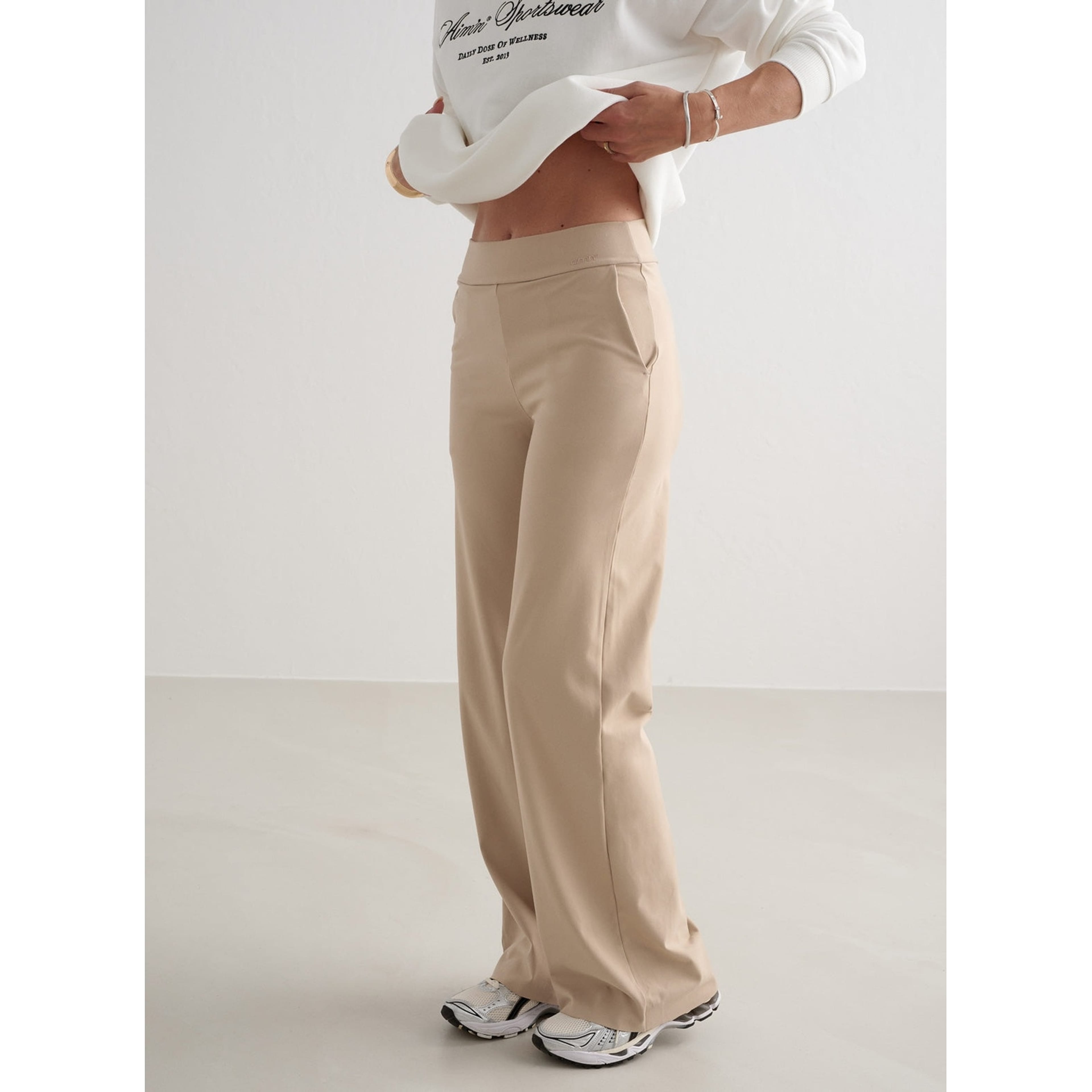 Beige Sense Wide Pants