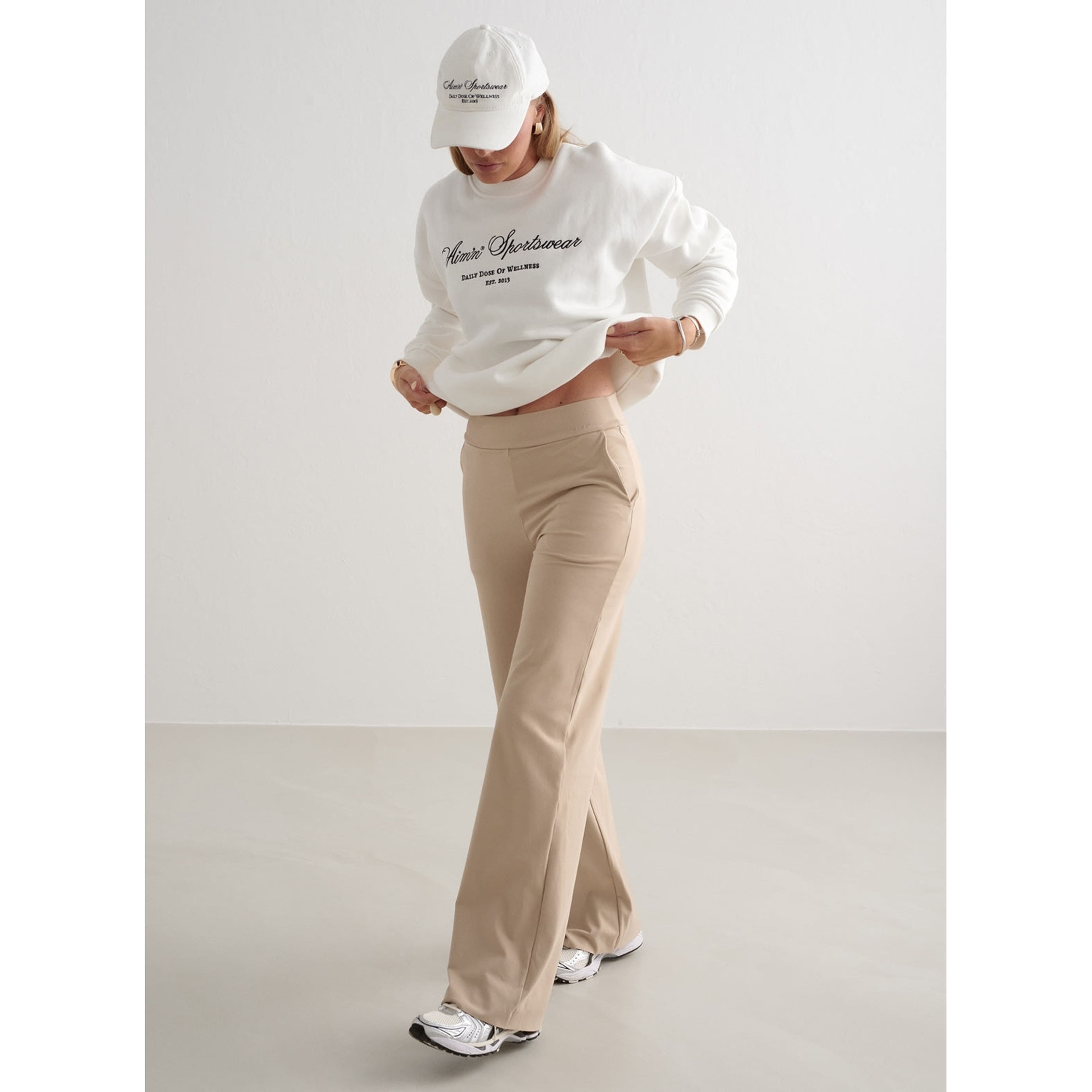 Beige Sense Wide Pants