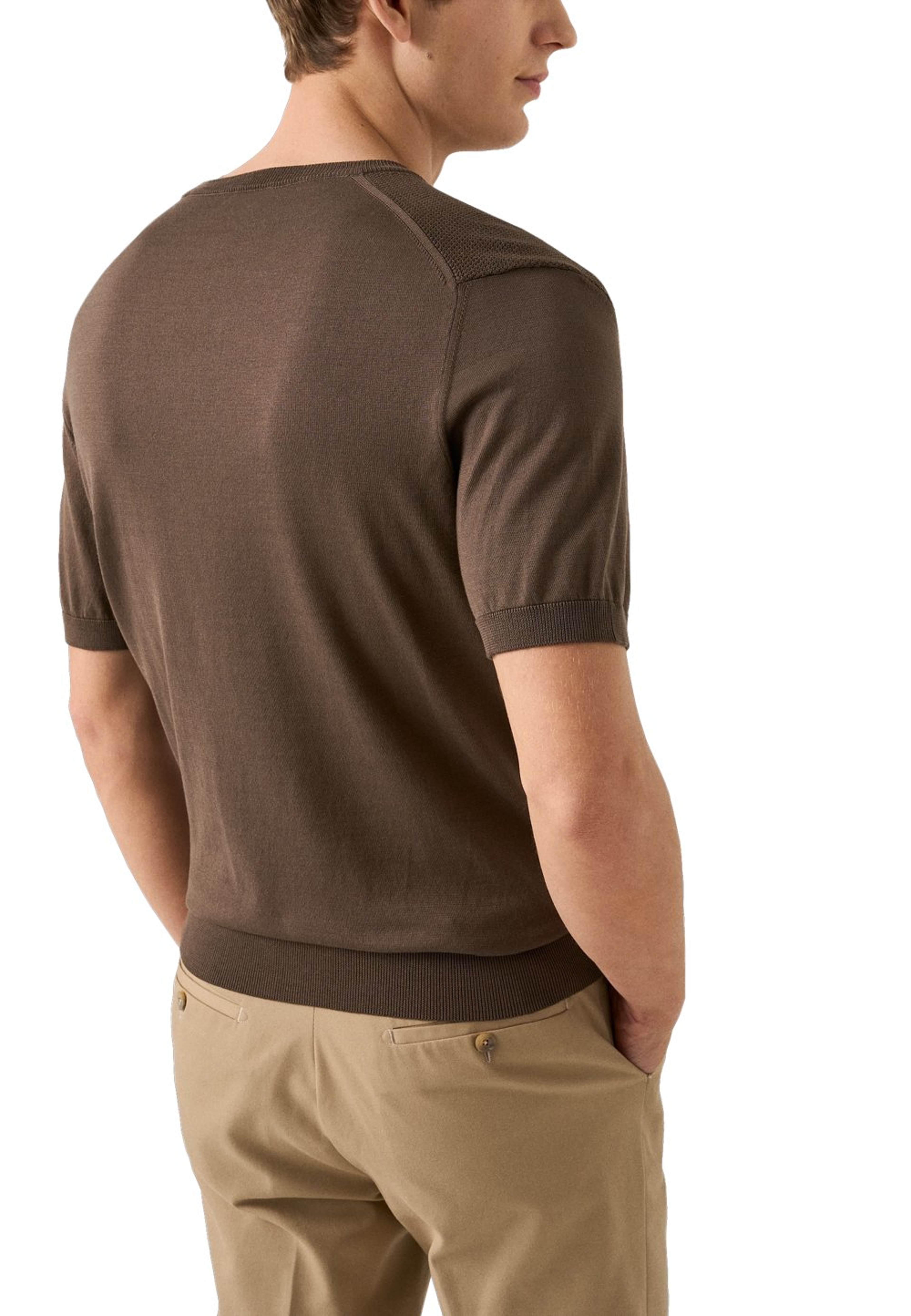 T-shirt Med Strukturerad Crew Neck