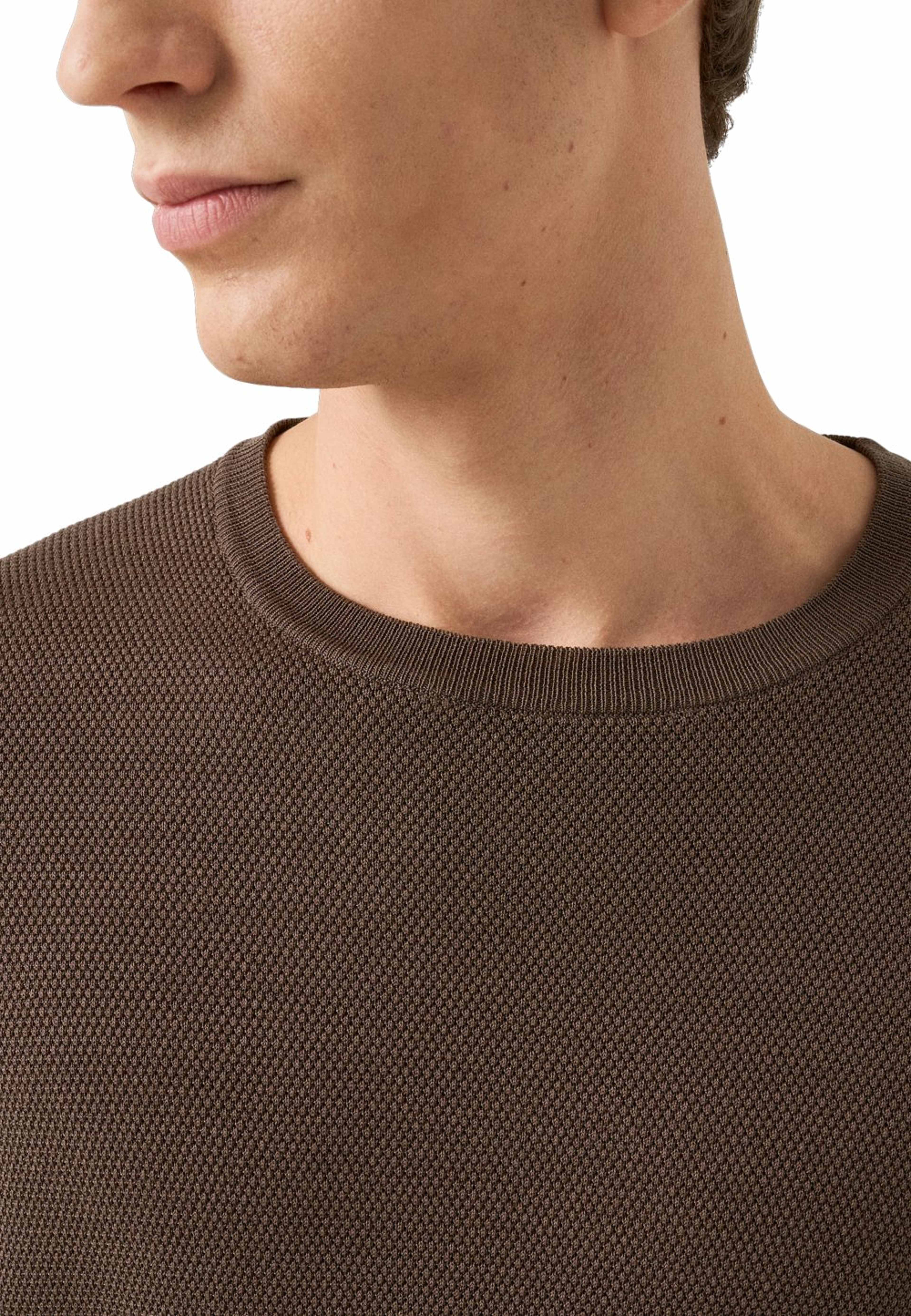T-shirt Med Strukturerad Crew Neck