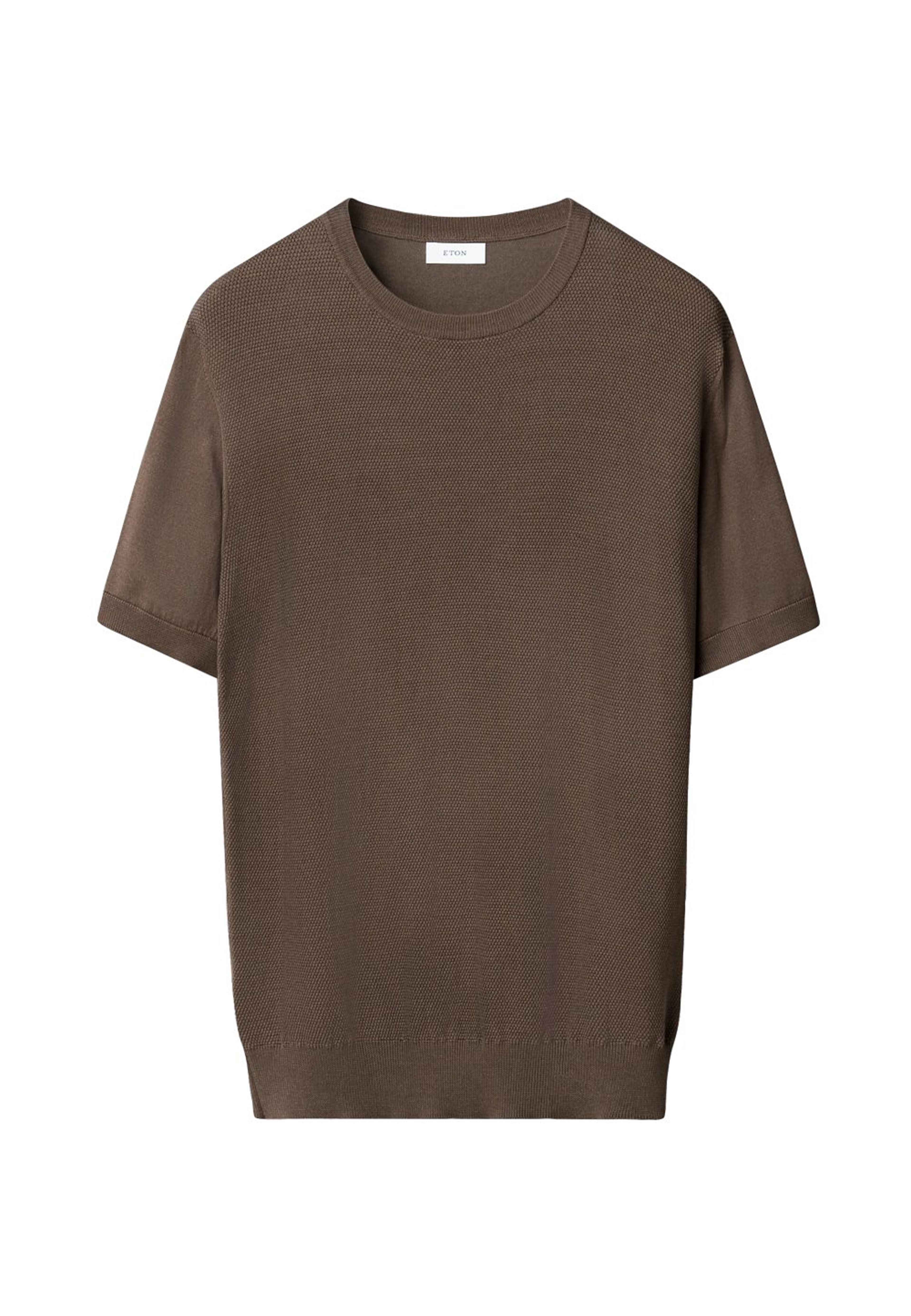 T-shirt Med Strukturerad Crew Neck