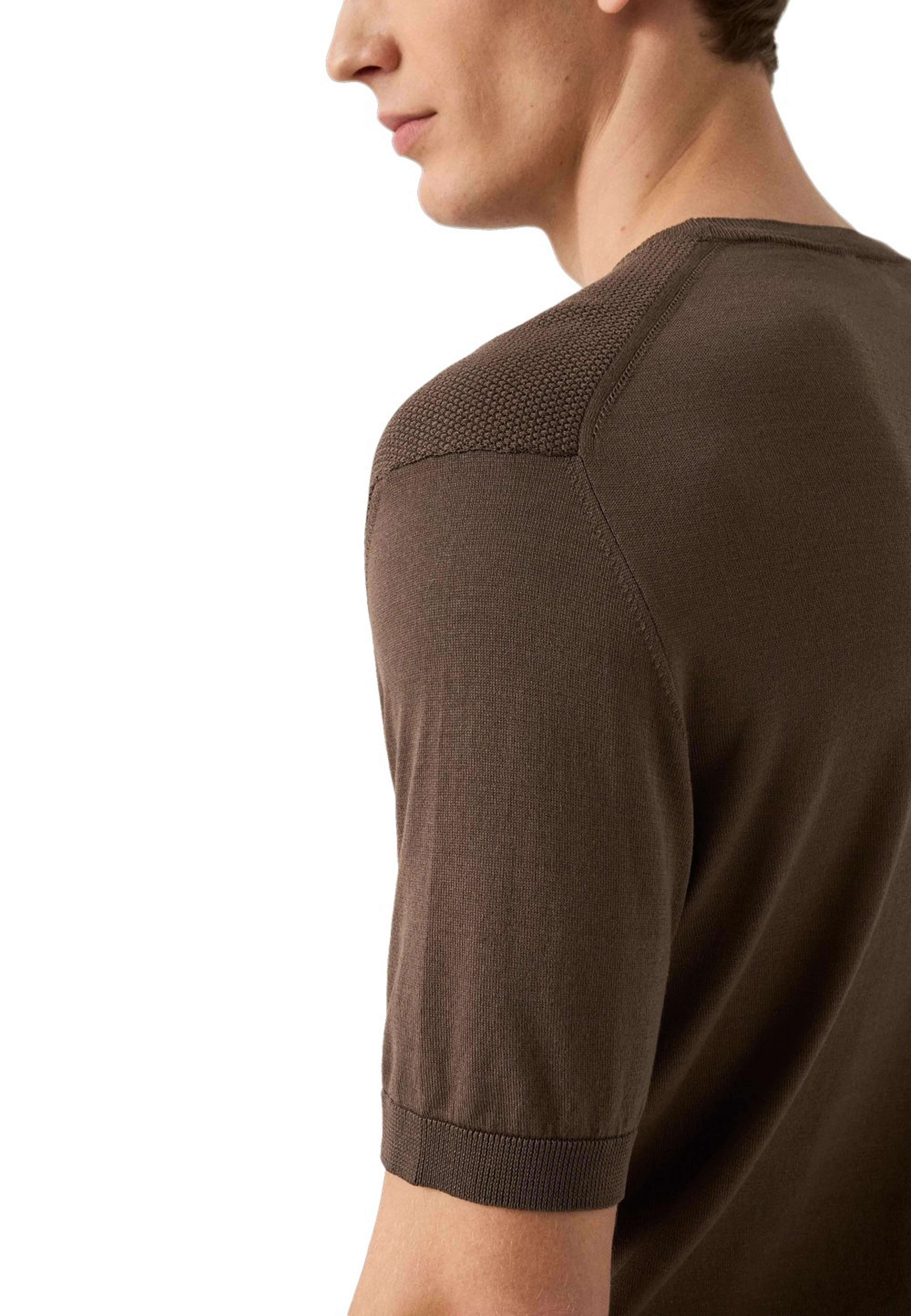 T-shirt Med Strukturerad Crew Neck