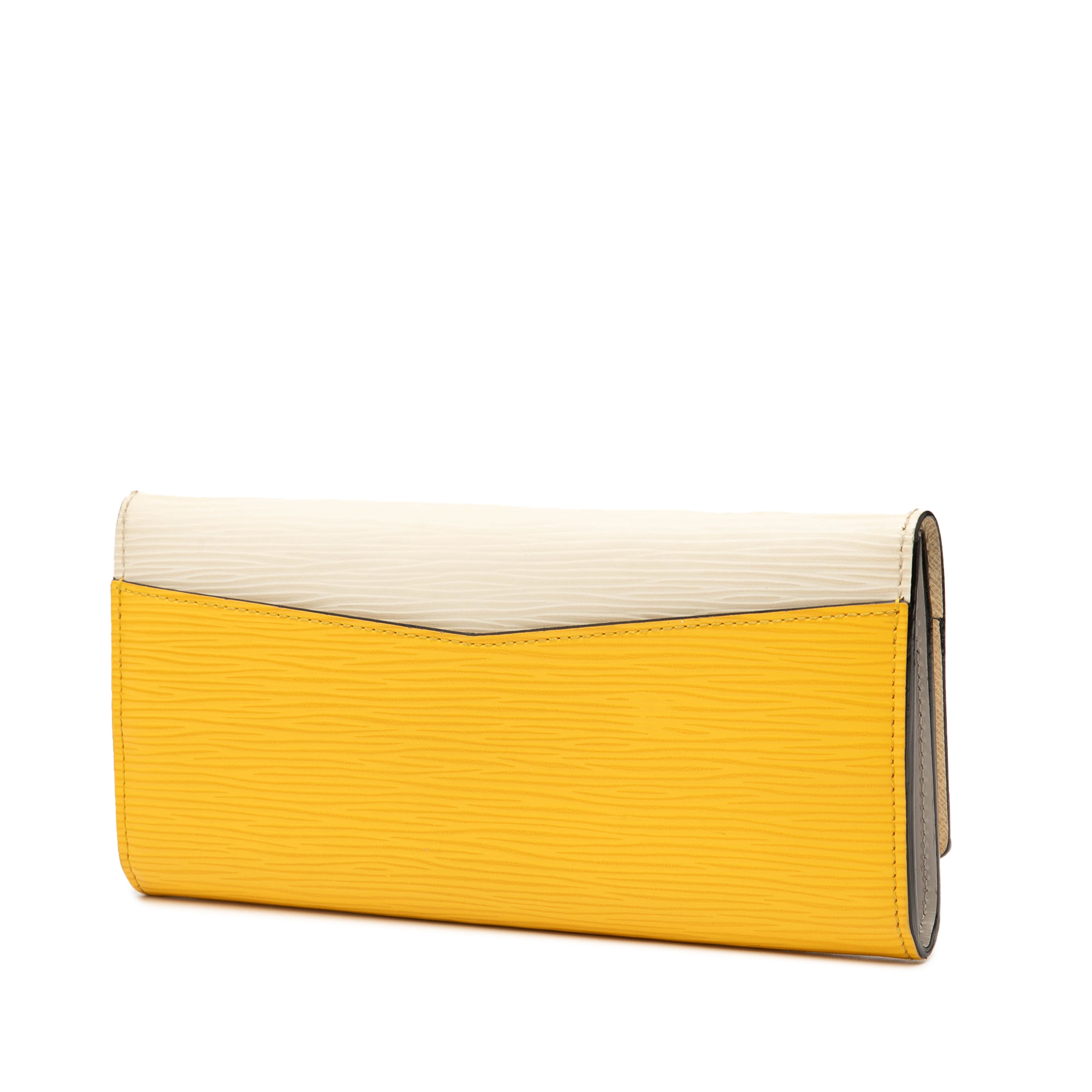 Louis Vuitton Tricolor Epi Flore Long Wallet, från Luxclusif, i färgen off white. Klicka för att öppna bilden i stort format