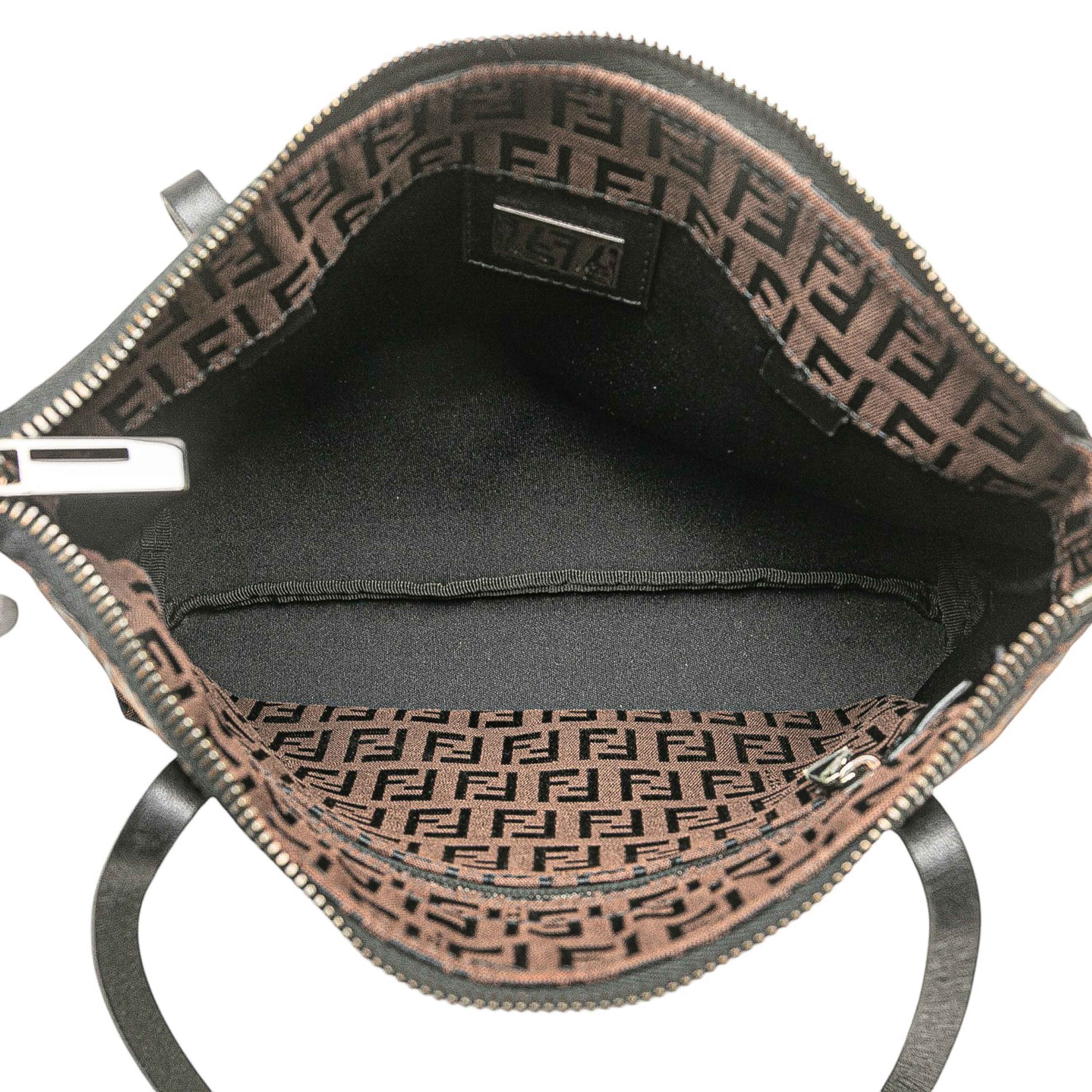 Fendi Zucchino Canvas Tote, från Luxclusif, i färgen brun. Klicka för att öppna bilden i stort format