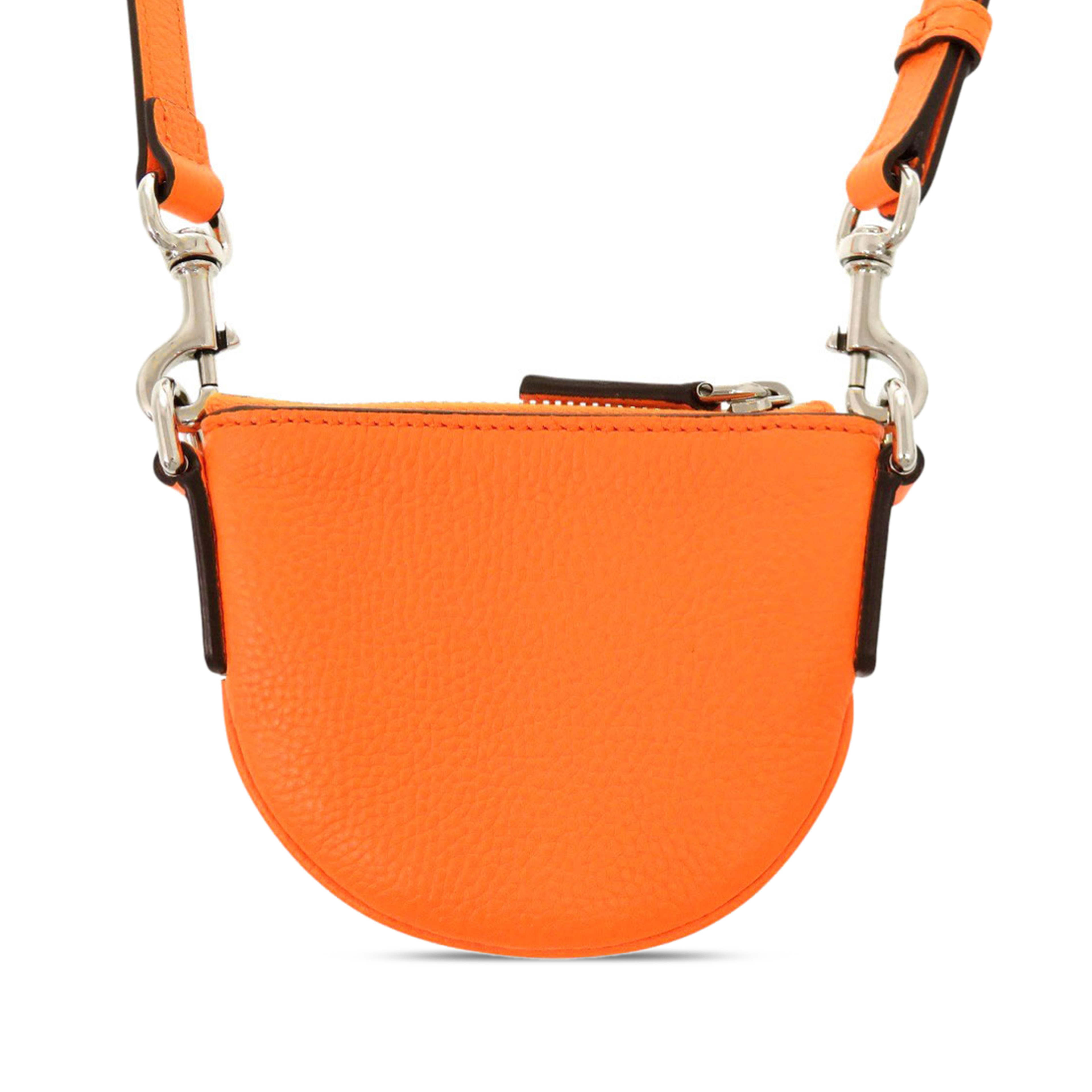 Gucci Micro Mini Calfskin Web B Crossbody, från Luxclusif, i färgen orange. Klicka för att öppna bilden i stort format