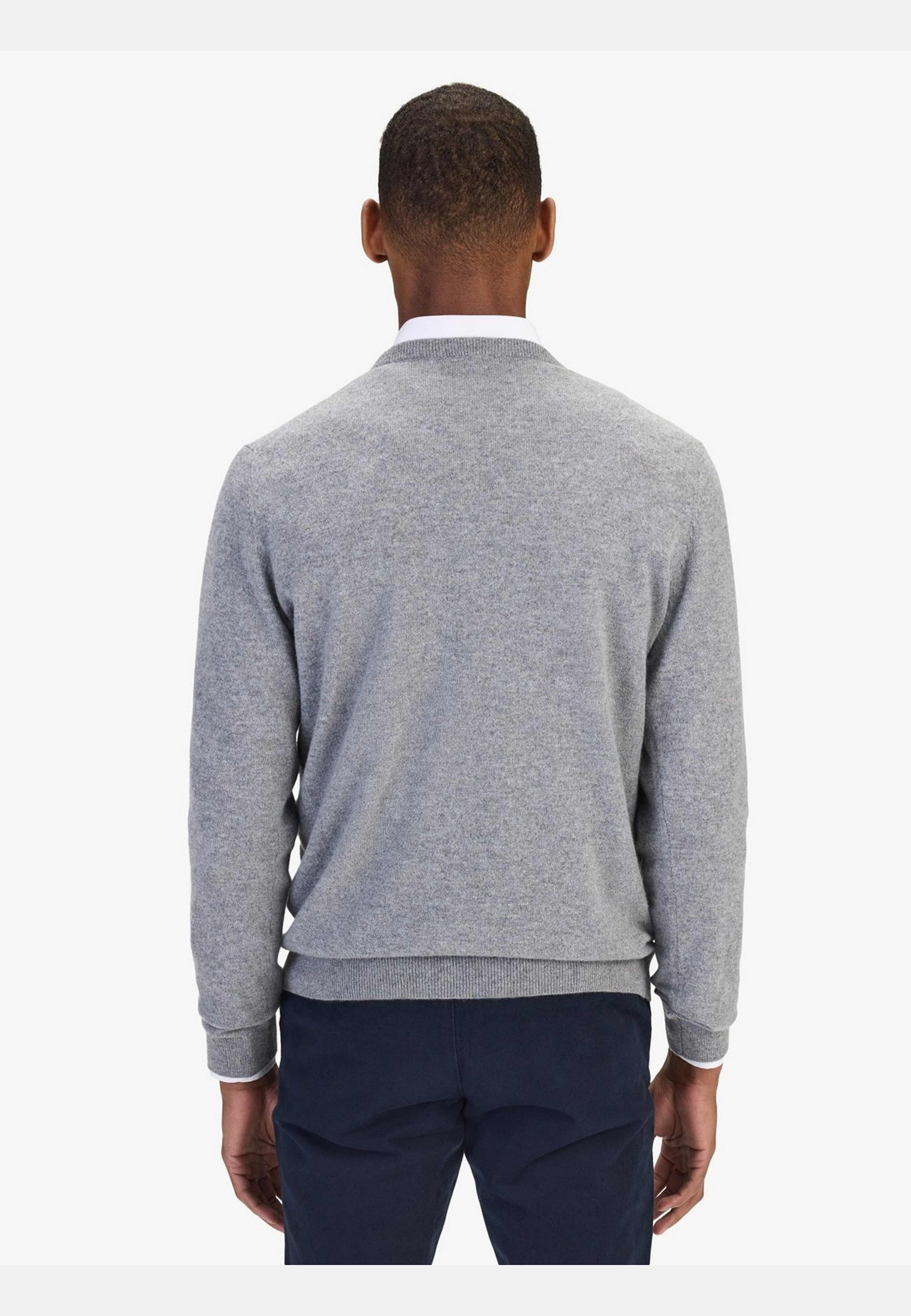 Pure Cashmere Crew Neck Sweater (franke), från John Henric, i färgen grey. Klicka för att öppna bilden i stort format