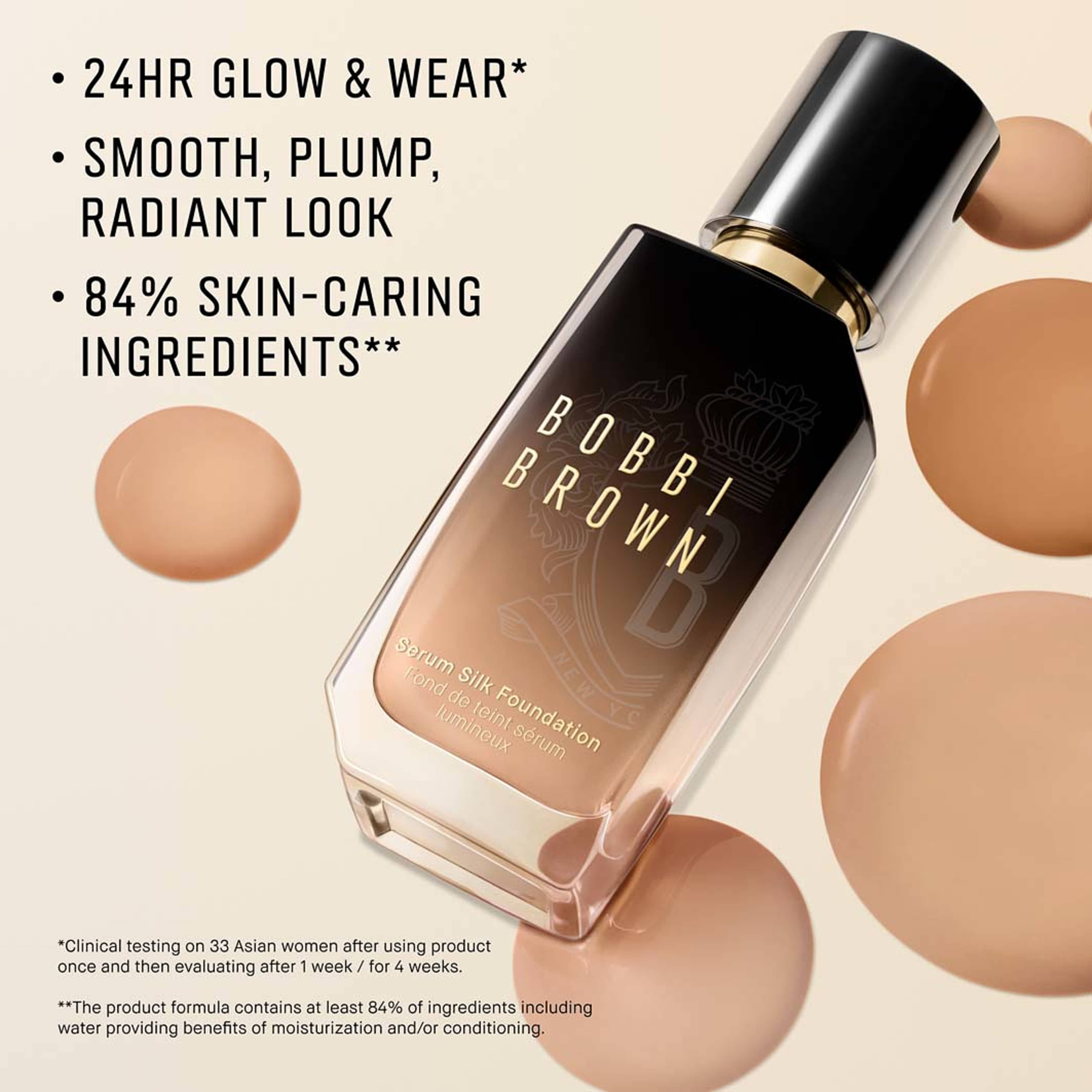 Serum Silk Foundation, från Bobbi Brown, i färgen Warm Walnut. Klicka för att öppna bilden i stort format
