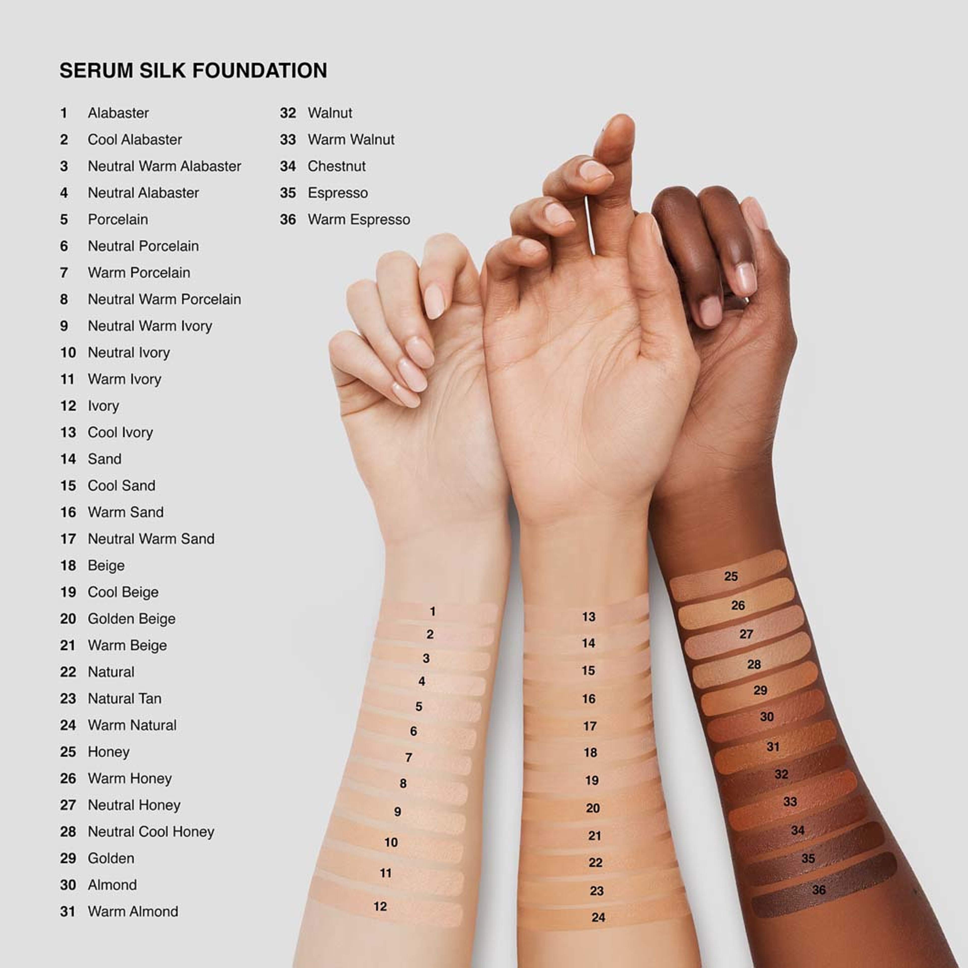 Serum Silk Foundation, från Bobbi Brown, i färgen Warm Walnut. Klicka för att öppna bilden i stort format