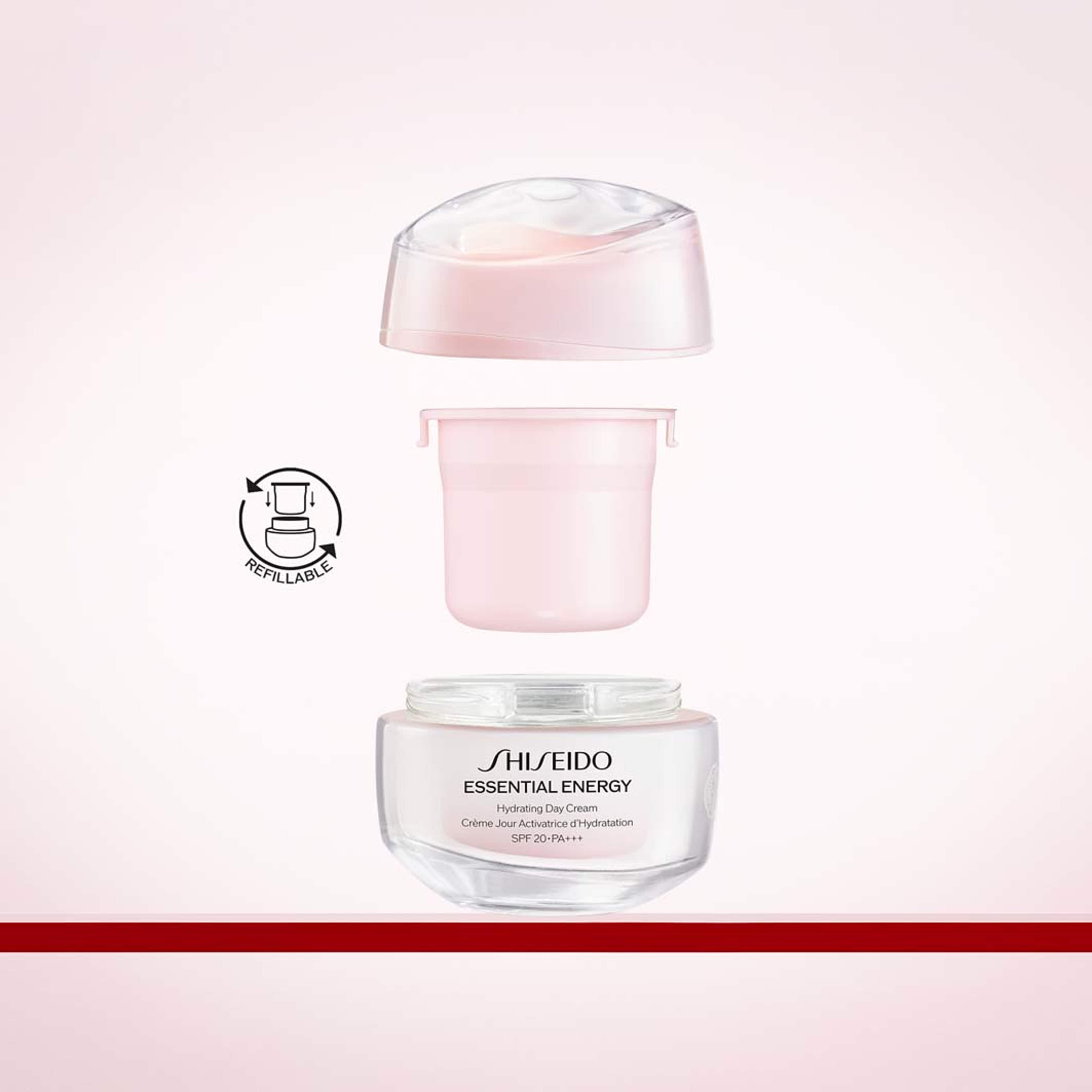 Essential Energy Hydrating Day Cream Broad Spectrum SPF 20, från Shiseido. Klicka för att öppna bilden i stort format