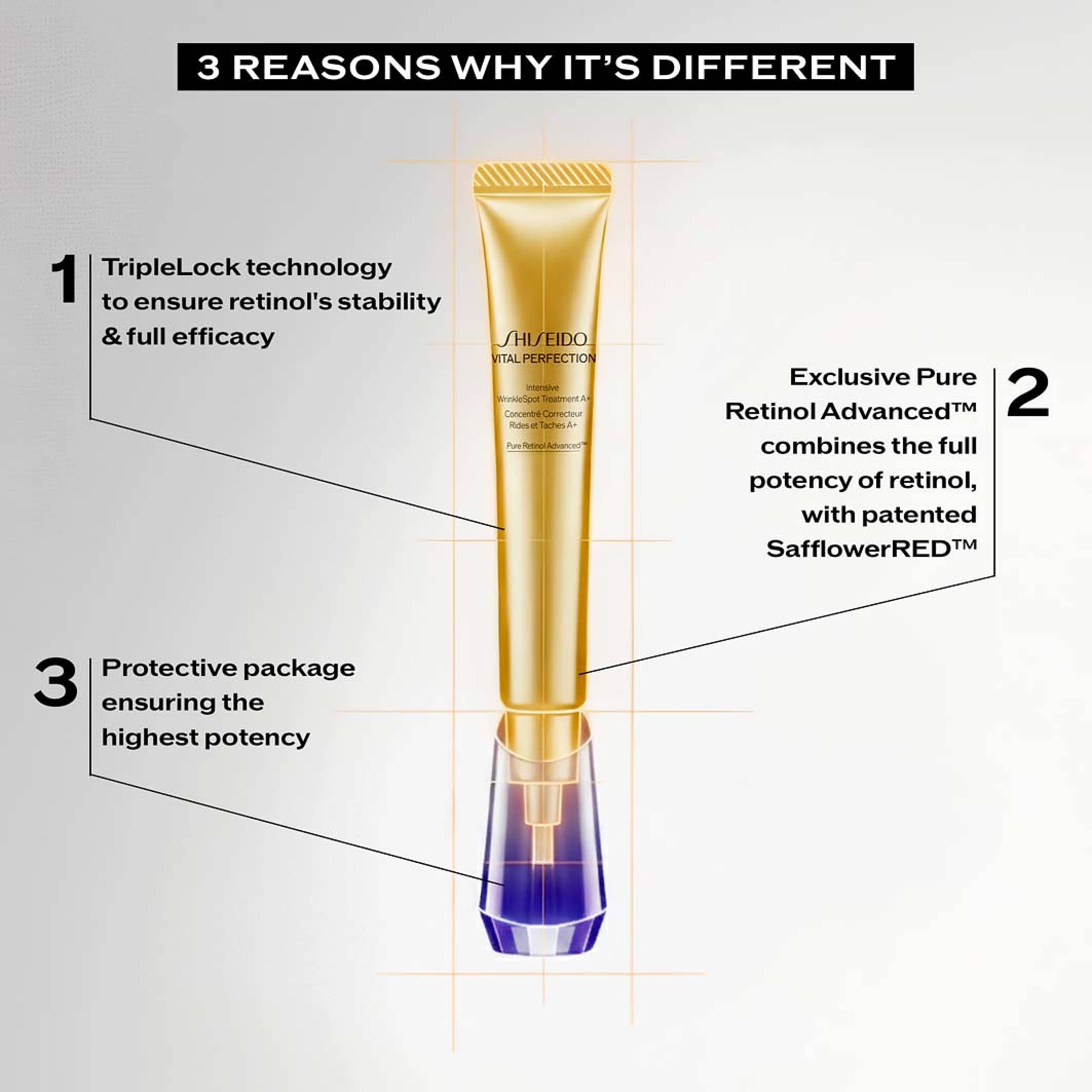 Vital Perfection Intensive Wrinklespot Treatment A+, från Shiseido. Klicka för att öppna bilden i stort format