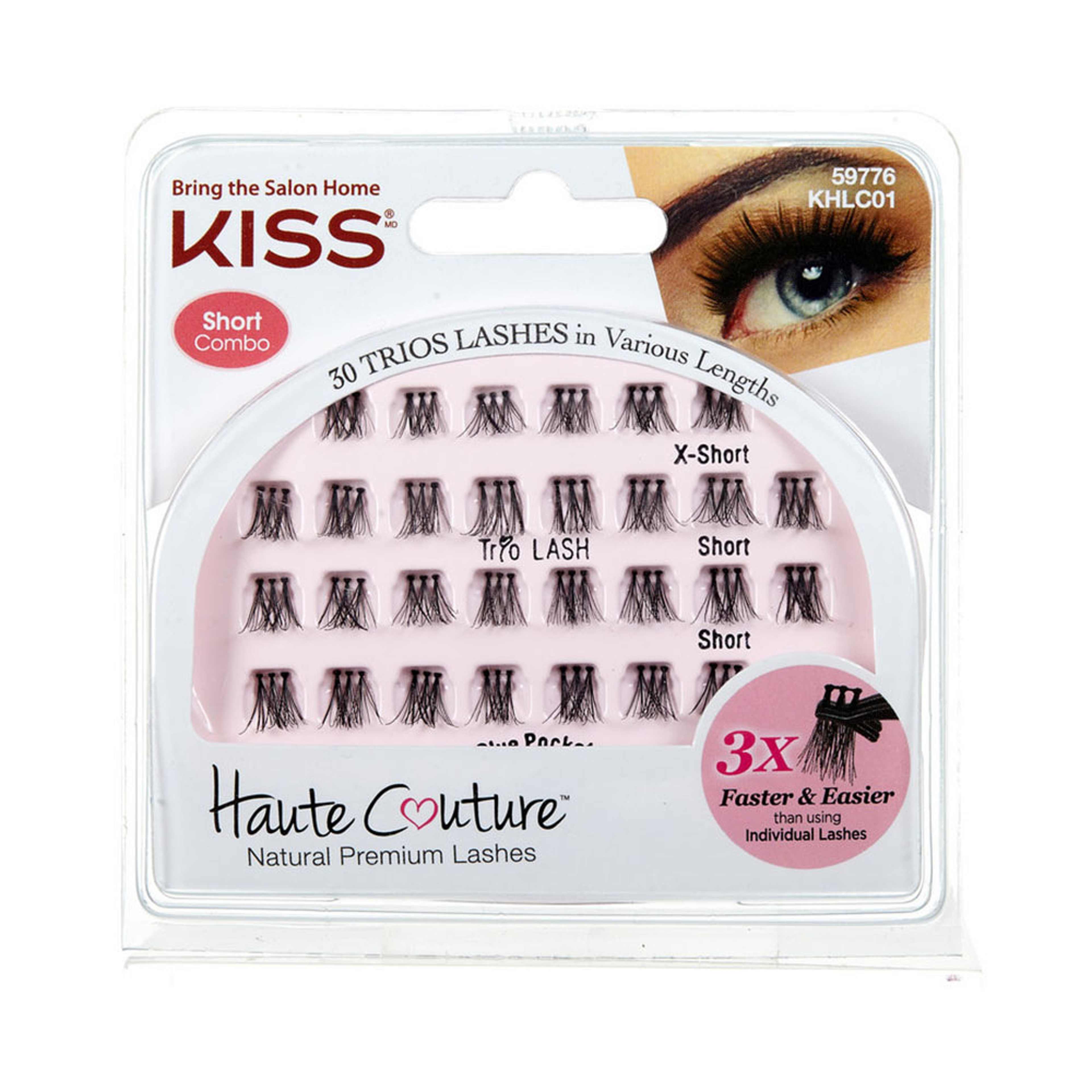 Trio Lashes, från Kiss, i färgen Mix. Klicka för att öppna bilden i stort format