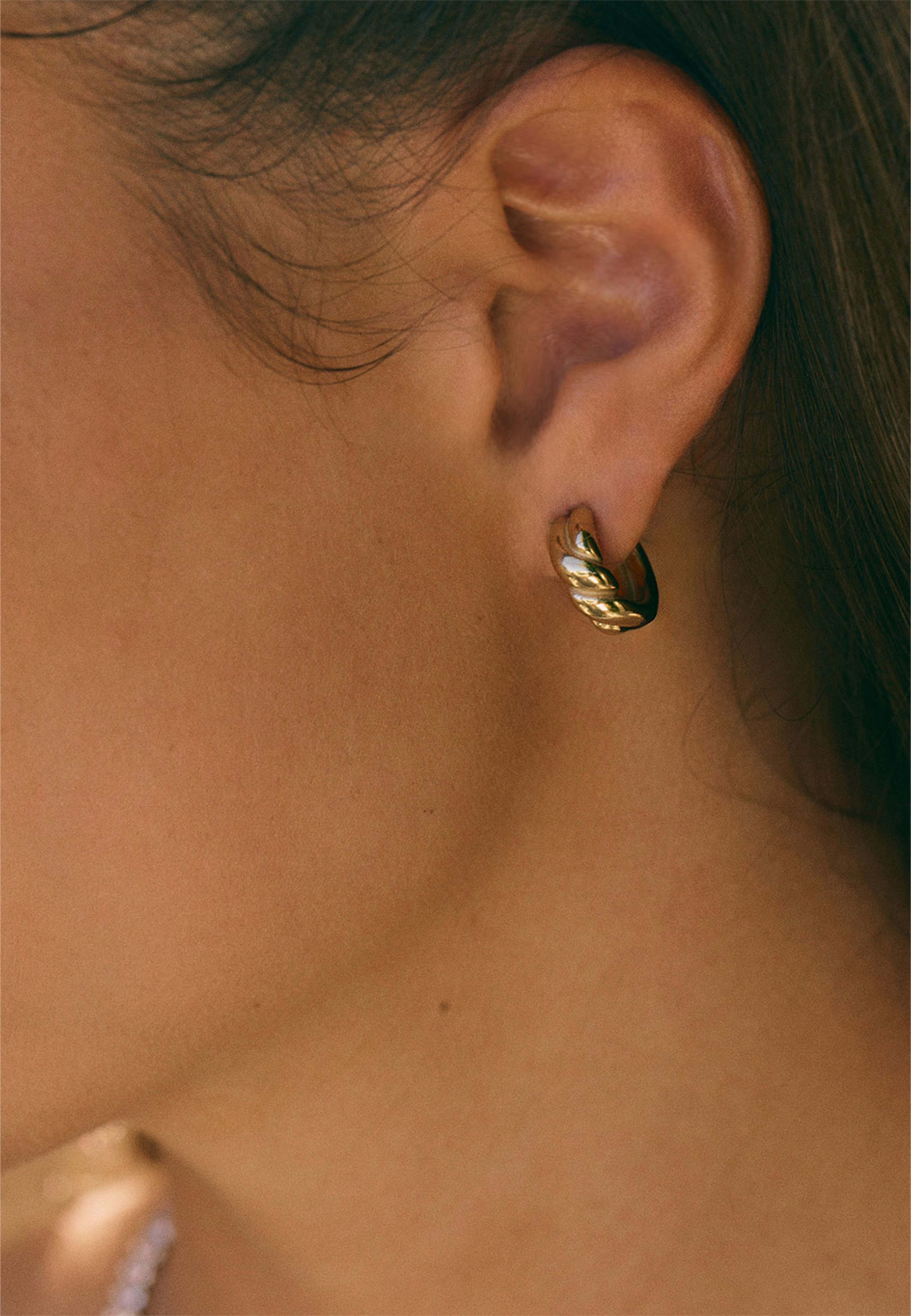 Twist Hoops S Gold