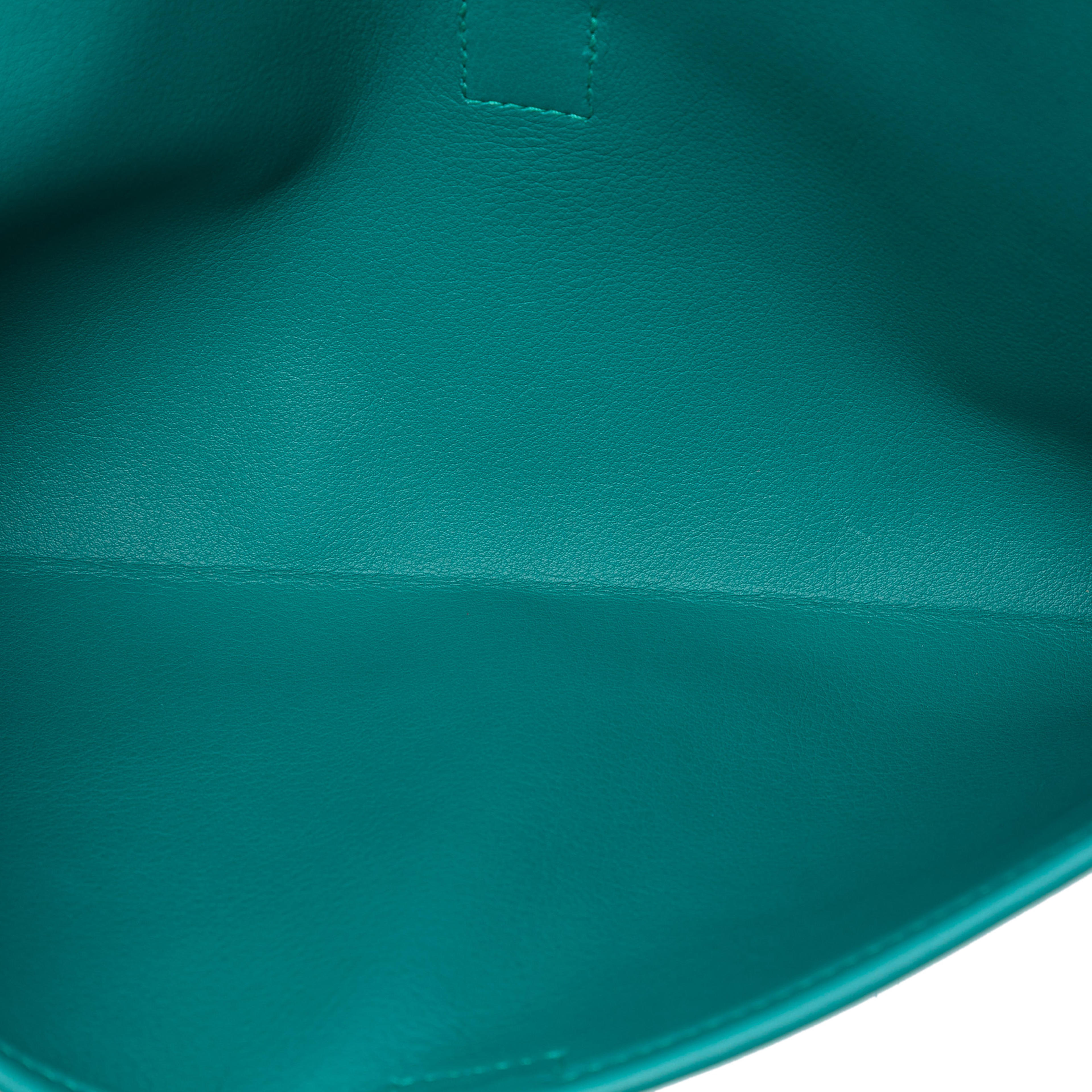 Hermès Swift Jige Elan 29, från Luxclusif, i färgen turquoise. Klicka för att öppna bilden i stort format