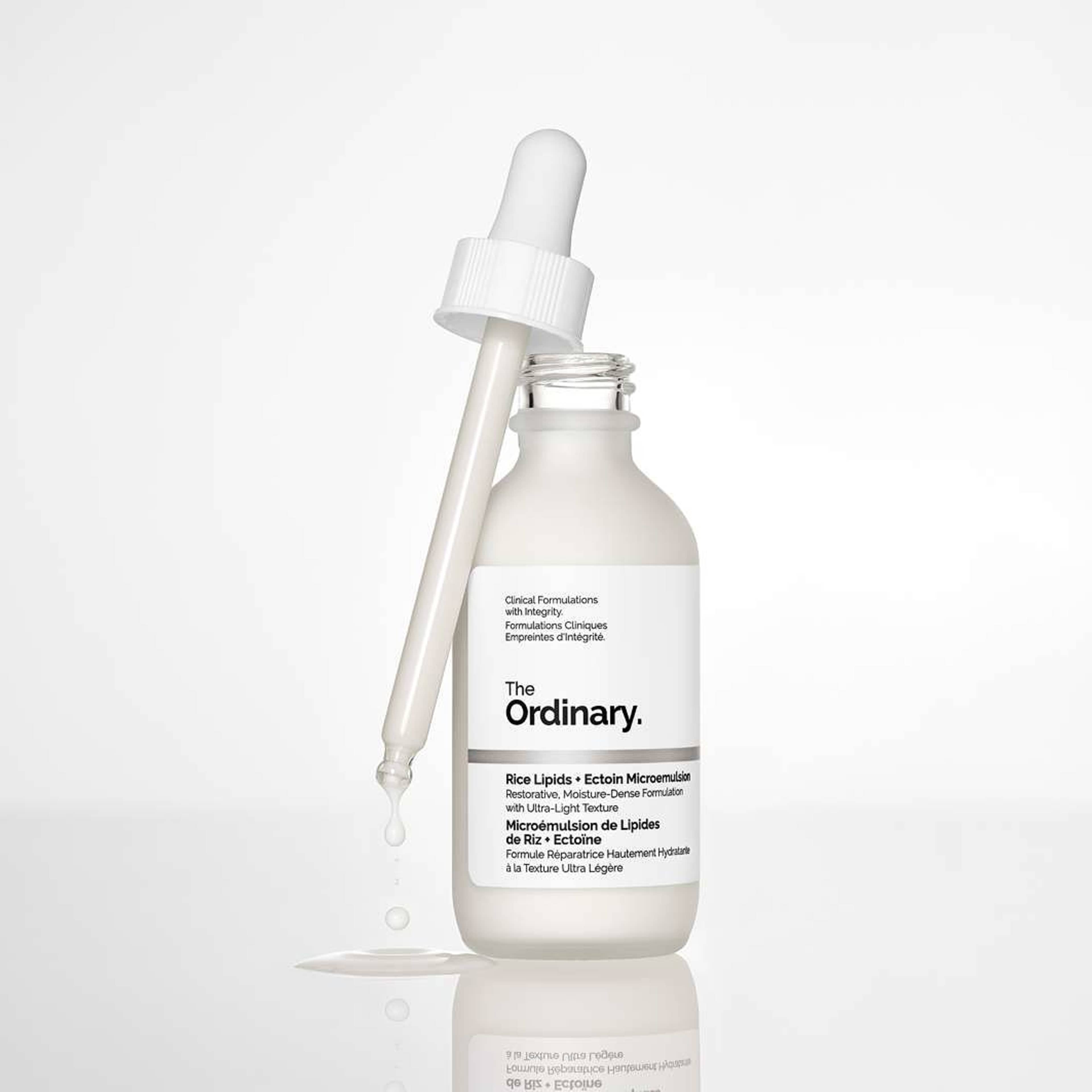 Rice Lipids + Ectoin
Microemulsion, från The Ordinary. Klicka för att öppna bilden i stort format