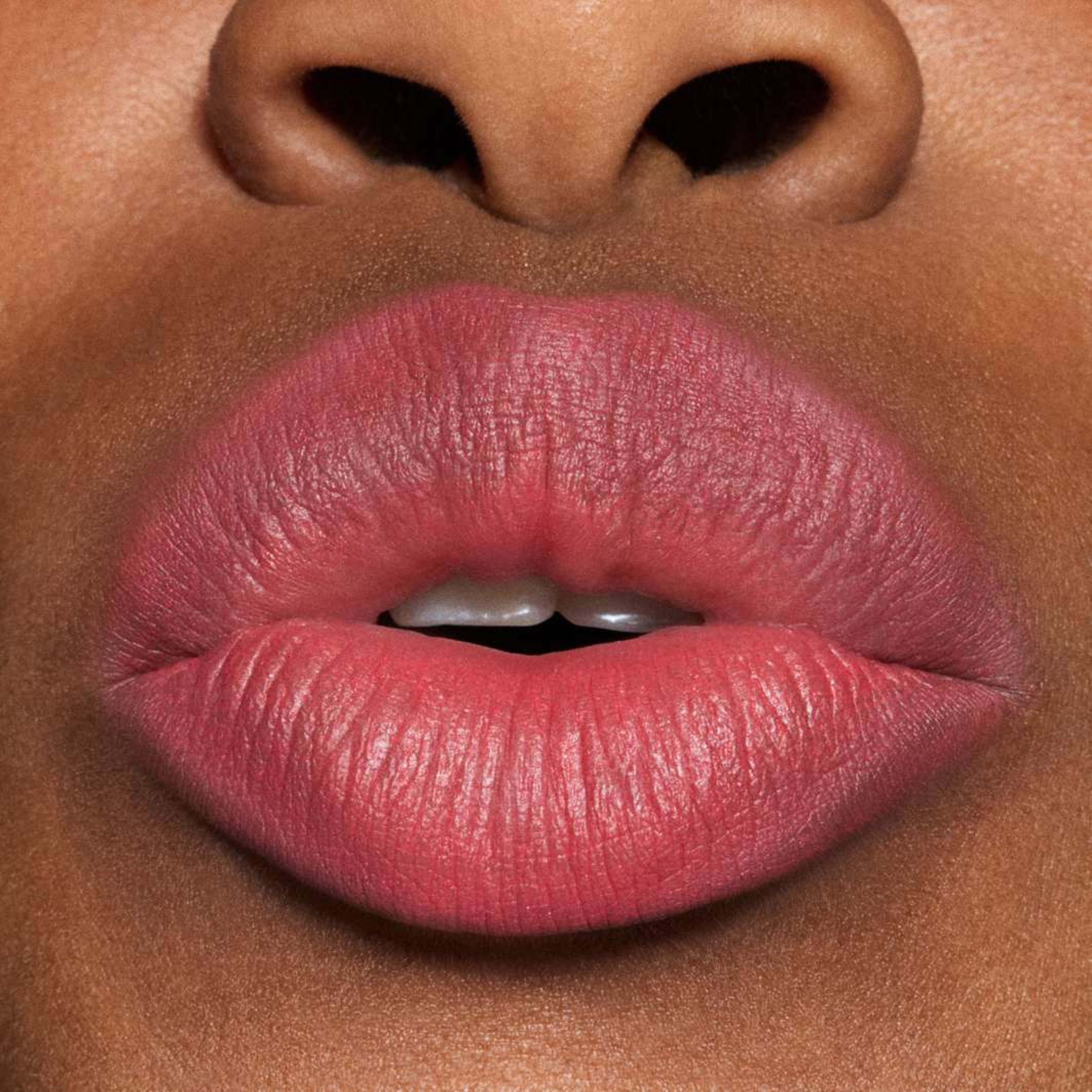 Powder Kiss Hazy Matte Lipstick, från MAC Cosmetics, i färgen A Little Tamed. Klicka för att öppna bilden i stort format