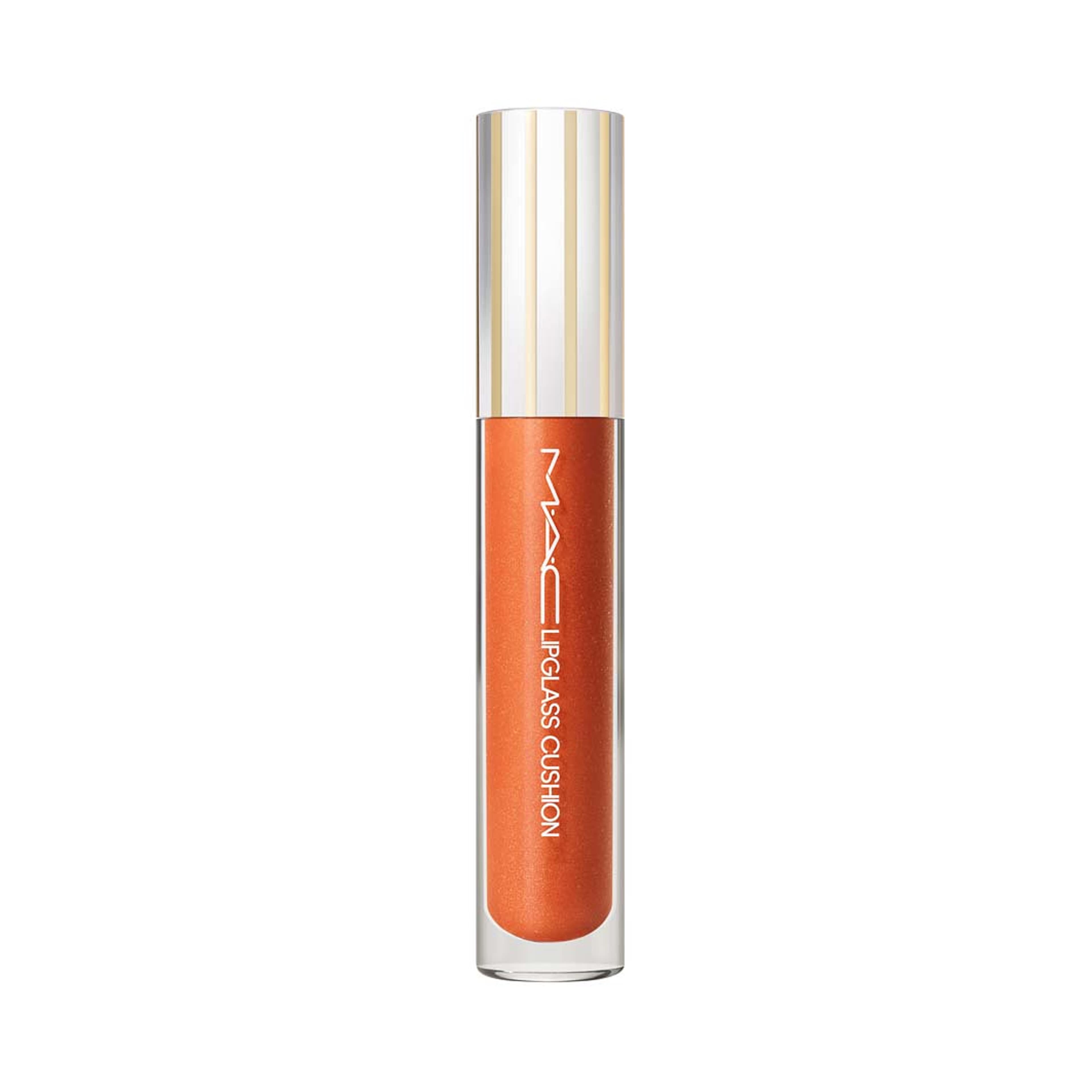 Lipglass Cushion High-Pigment Lip Oil, från MAC Cosmetics, i färgen Carbonated. Klicka för att öppna bilden i stort format