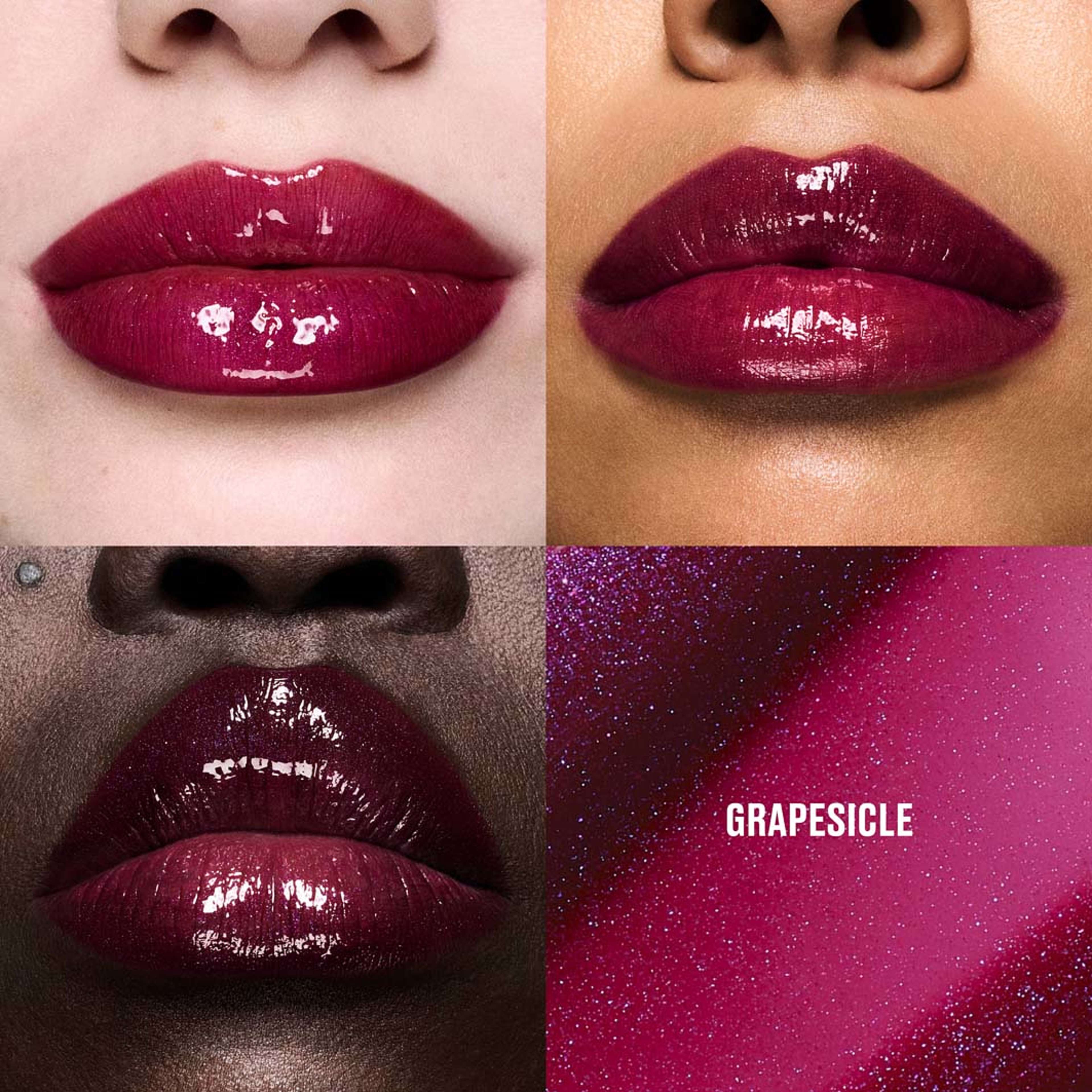 Lipglass Cushion High-Pigment Lip Oil, från MAC Cosmetics, i färgen Grapesicle. Klicka för att öppna bilden i stort format