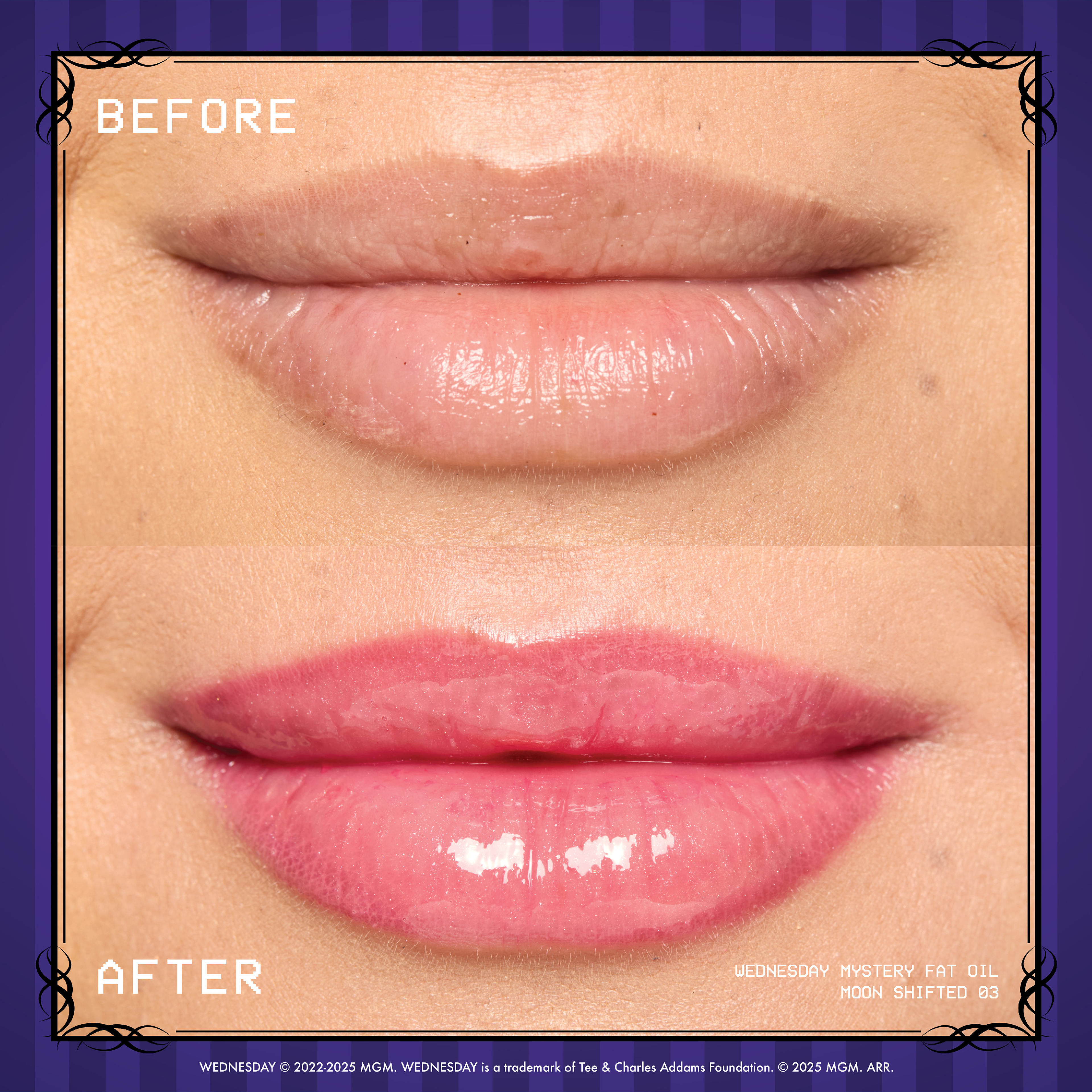 Wednesday Mystery Lip Oil, från NYX Professional Makeup, i färgen Thorned Pricked.