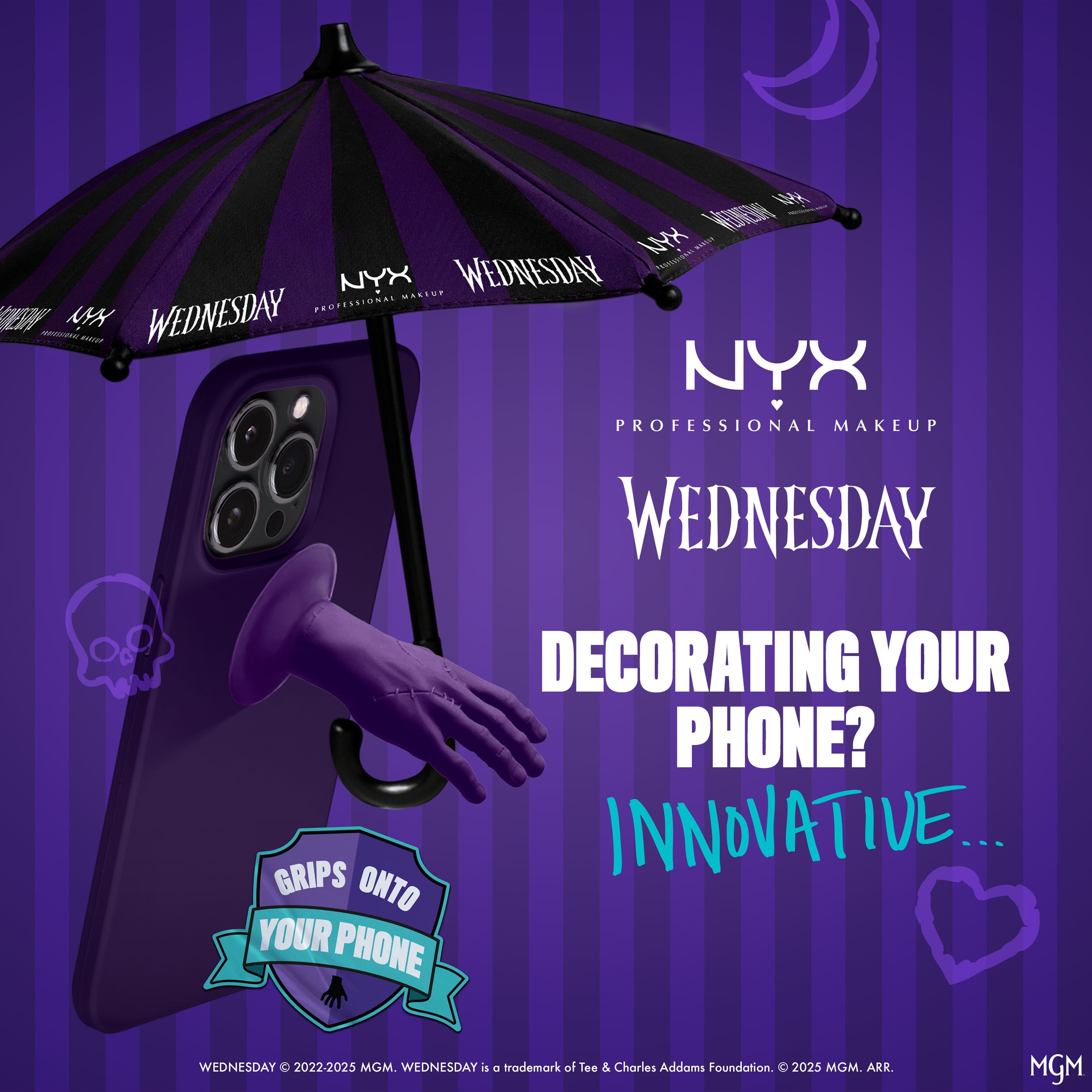 Wednesday Phone Umbrella, från NYX Professional Makeup, i färgen Umbrella.