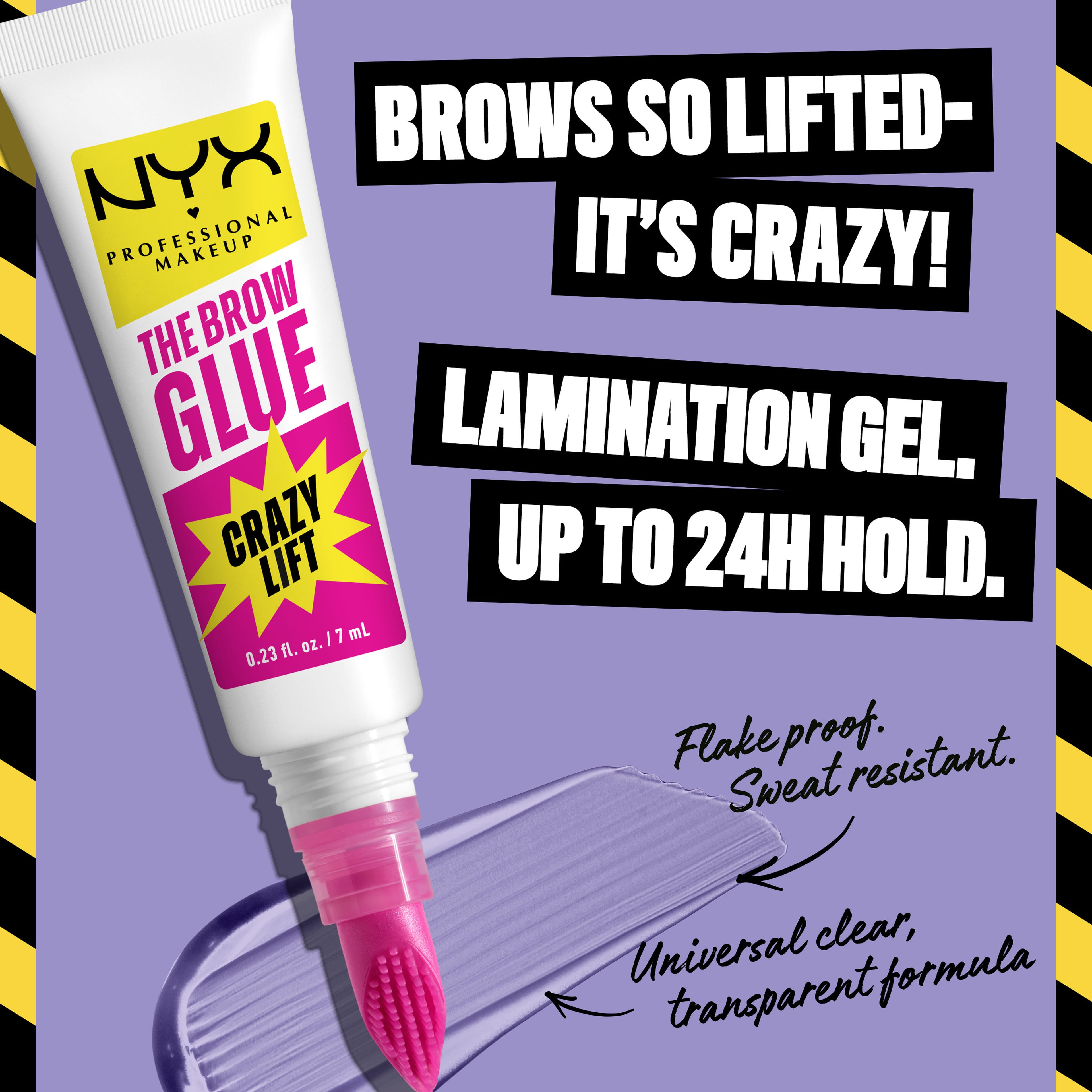 The Brow Glue Crazy Lift, från NYX Professional Makeup, i färgen Transparent.