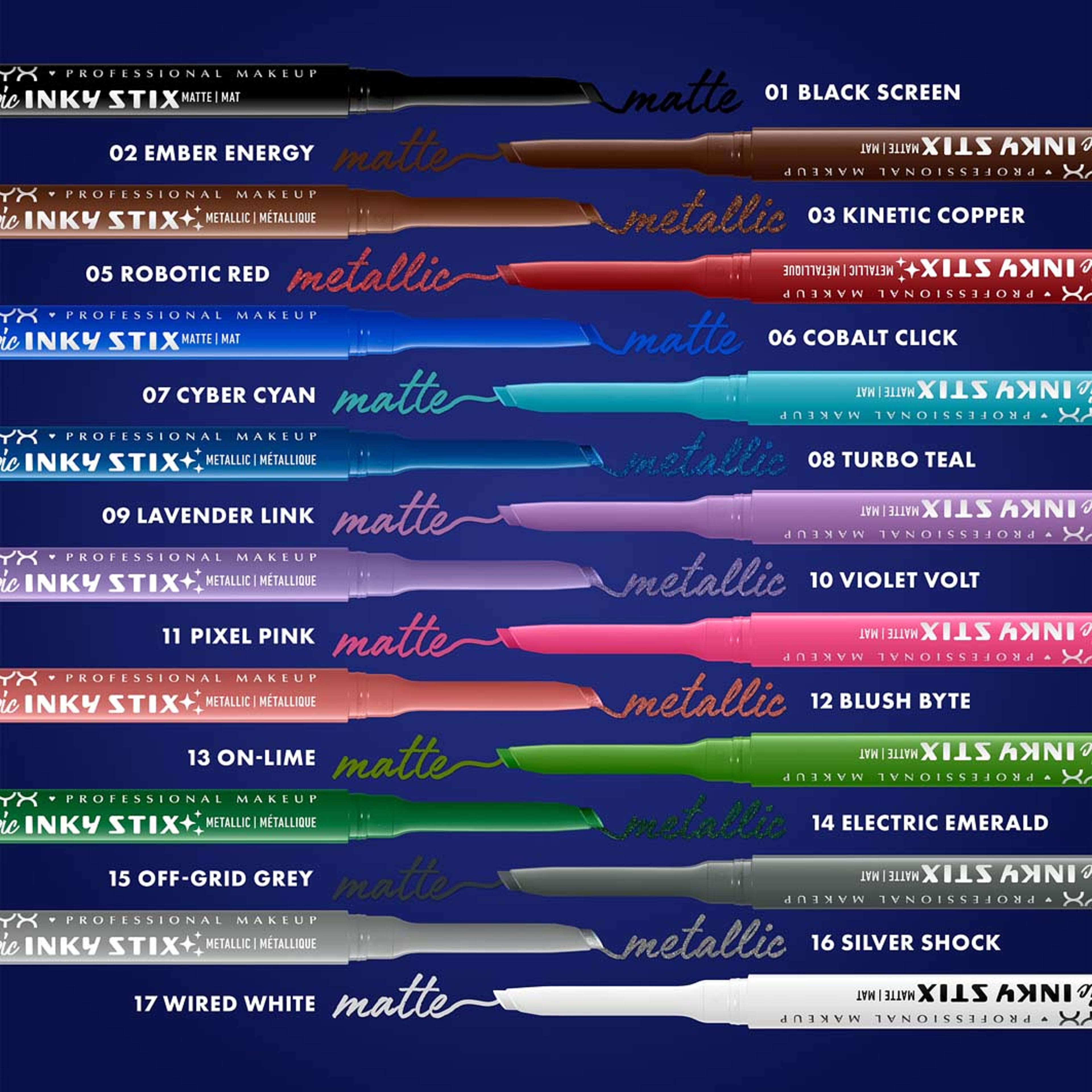 Epic Inky Stix, från NYX Professional Makeup, i färgen Electric Emerald. Klicka för att öppna bilden i stort format