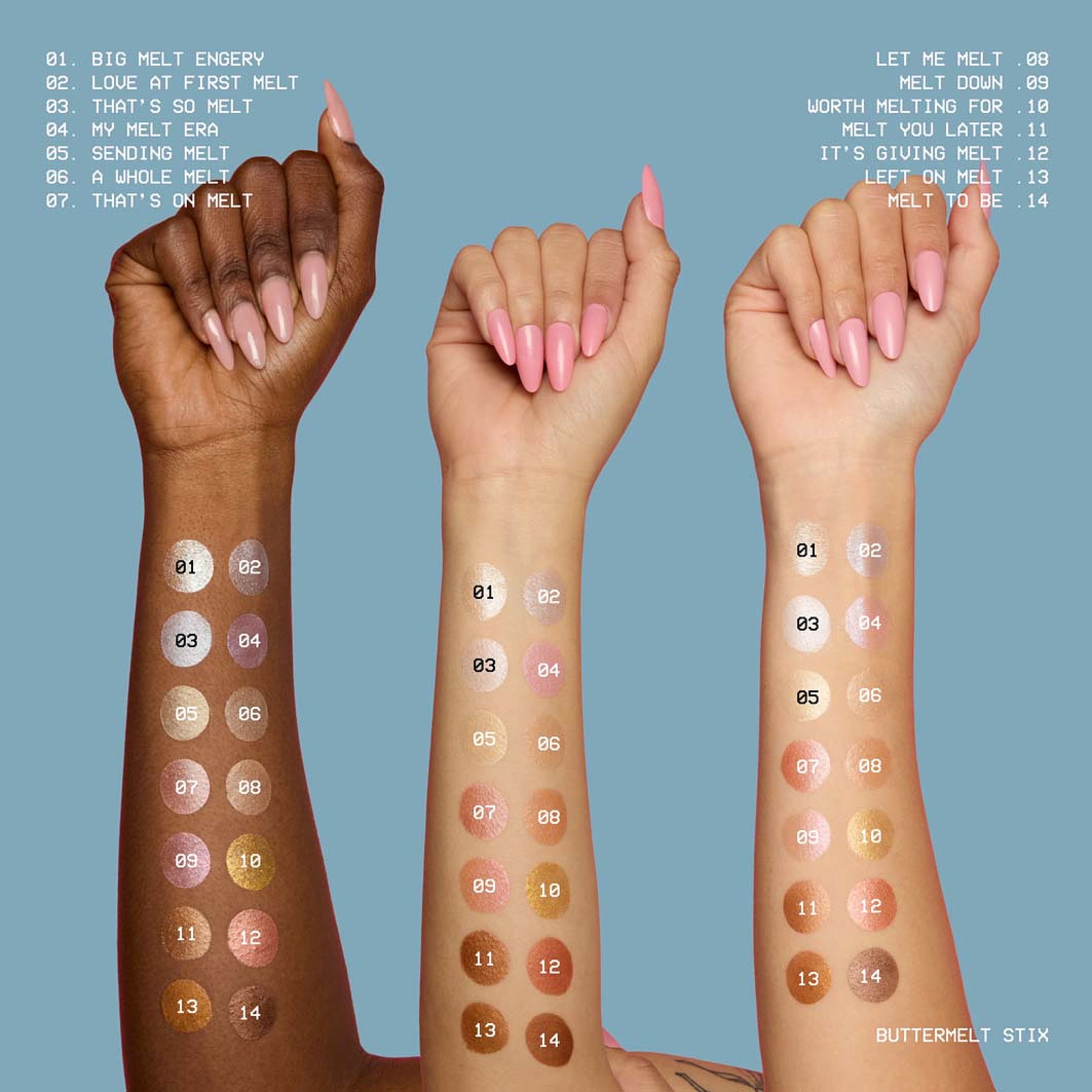 Buttermelt Glow Boosting Highlighter Stix, från NYX Professional Makeup, i färgen Left On Melt. Klicka för att öppna bilden i stort format