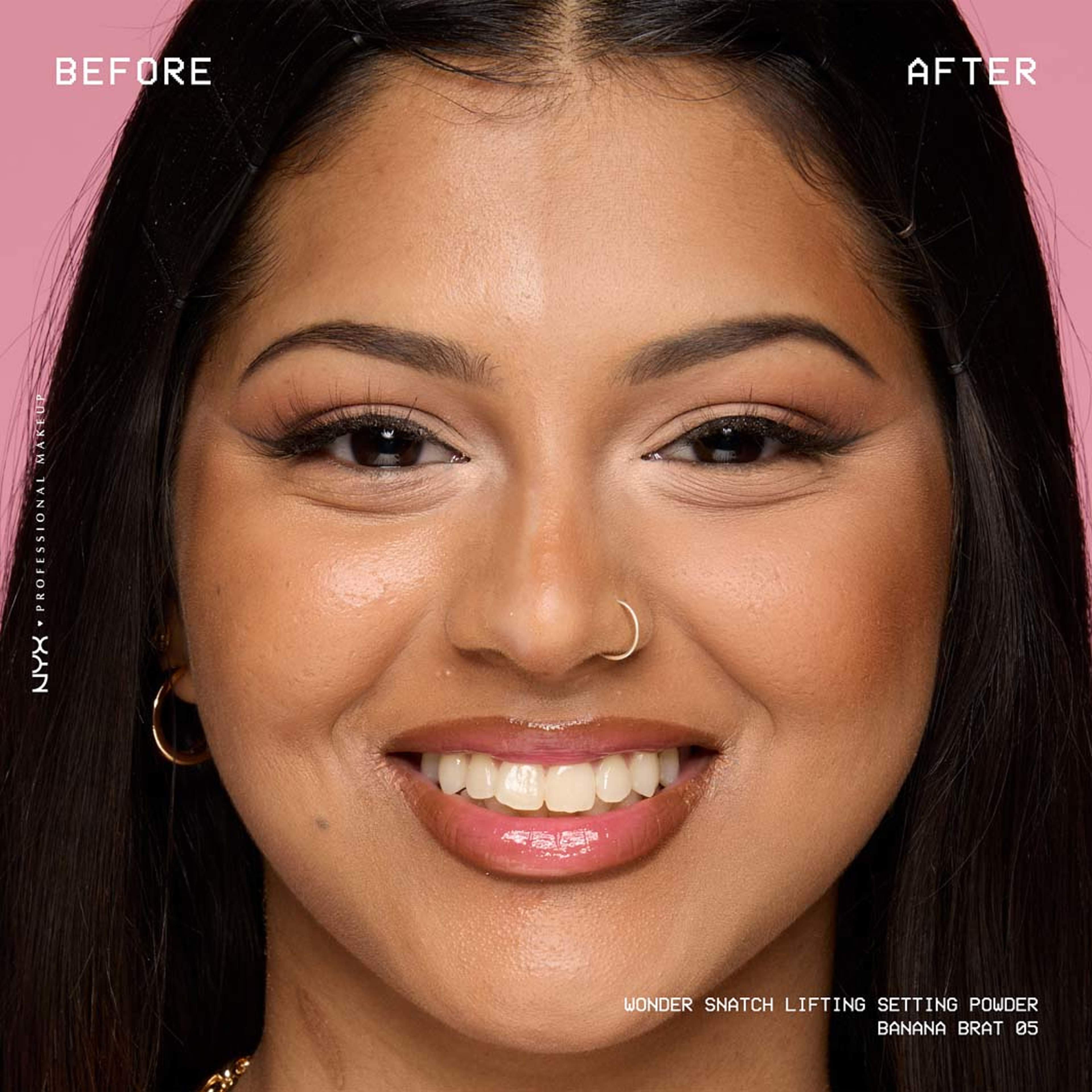 Wonder Snatch Powder, från NYX Professional Makeup, i färgen Banana Brat. Klicka för att öppna bilden i stort format