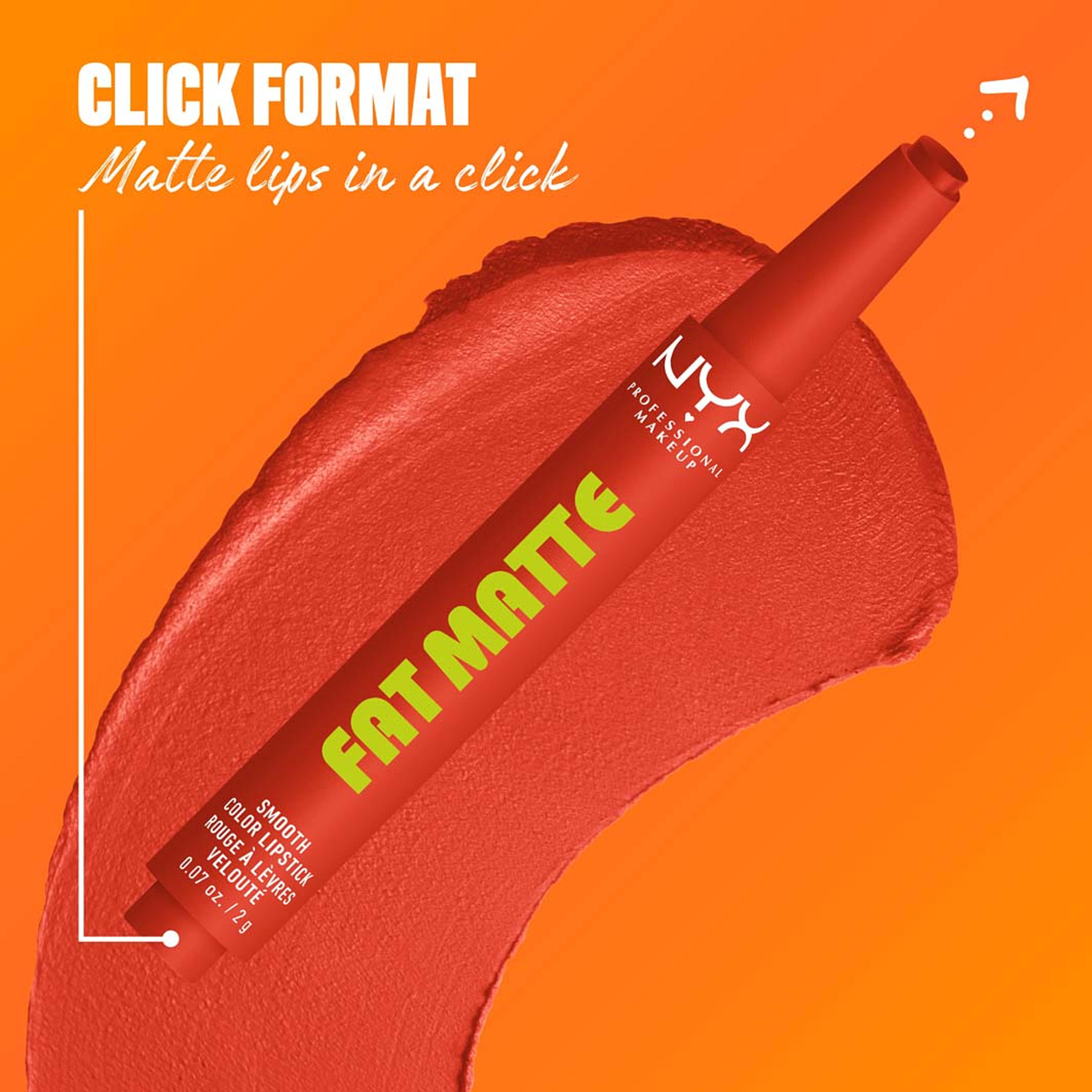 Fat Matte Slick Click Lip balm, från NYX Professional Makeup, i färgen Comfy Caramel. Klicka för att öppna bilden i stort format