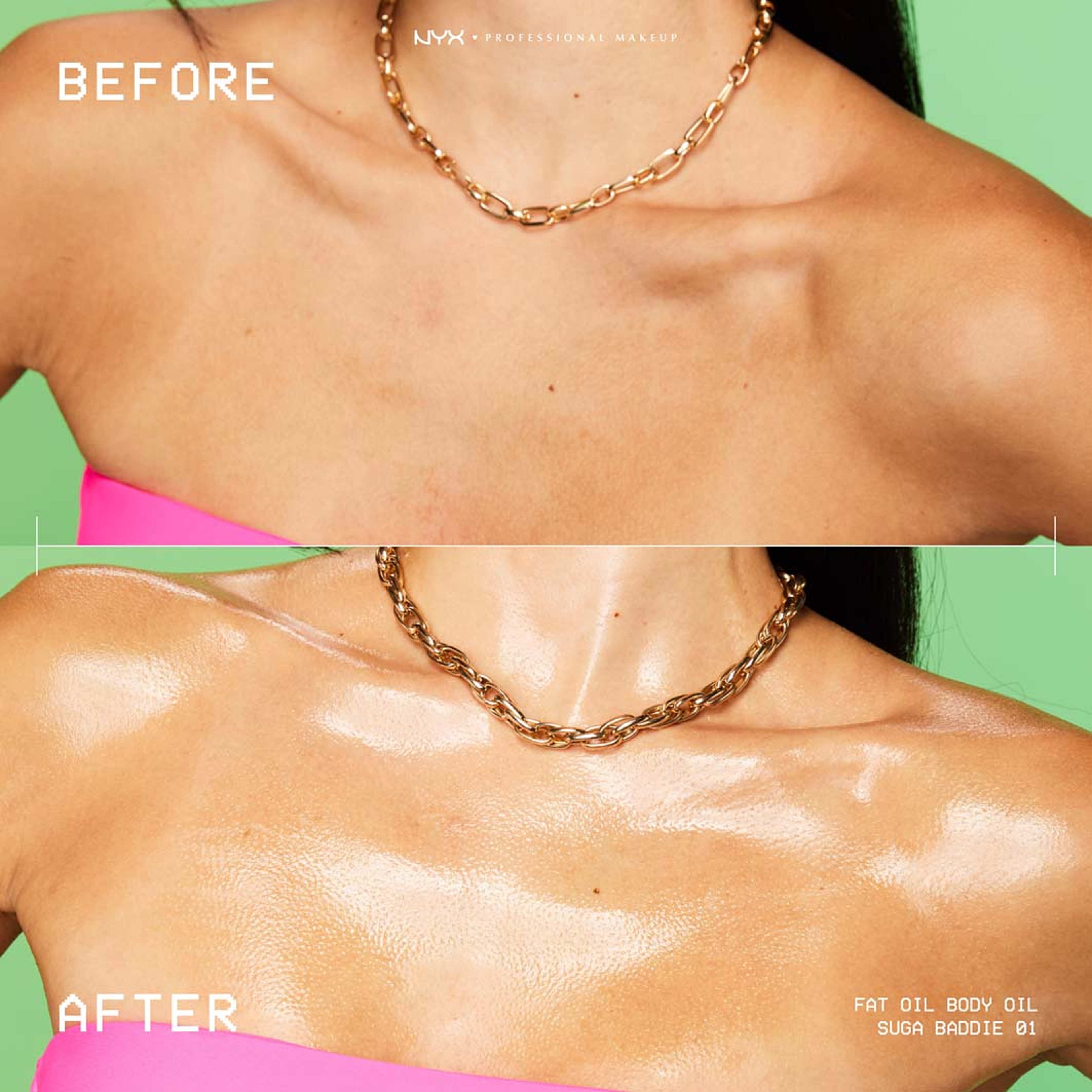 Fat Oil Body Oil Suga Baddie, från NYX Professional Makeup. Klicka för att öppna bilden i stort format