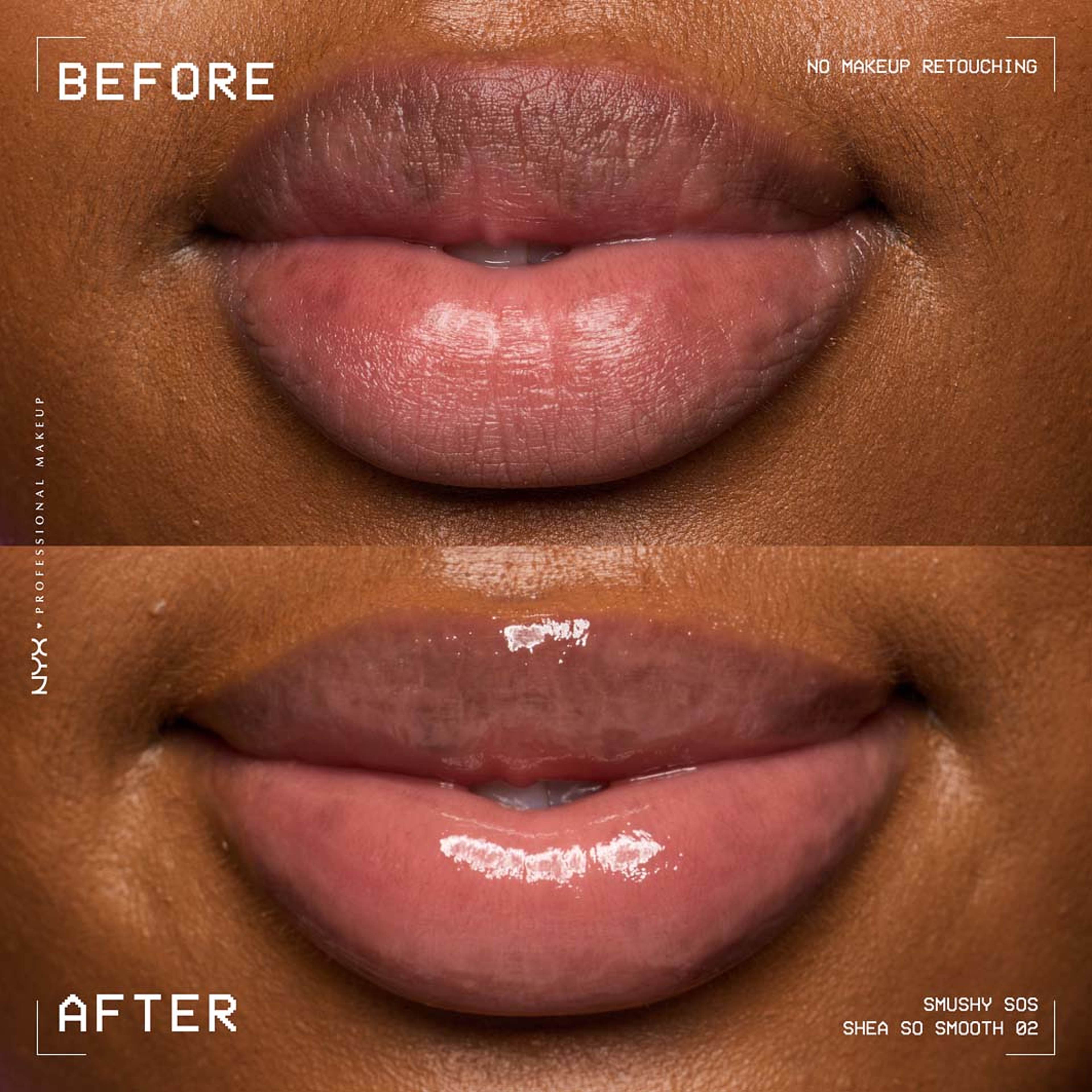 Smushy SOS Lip Mask, från NYX Professional Makeup, i färgen Shea So Smooth. Klicka för att öppna bilden i stort format