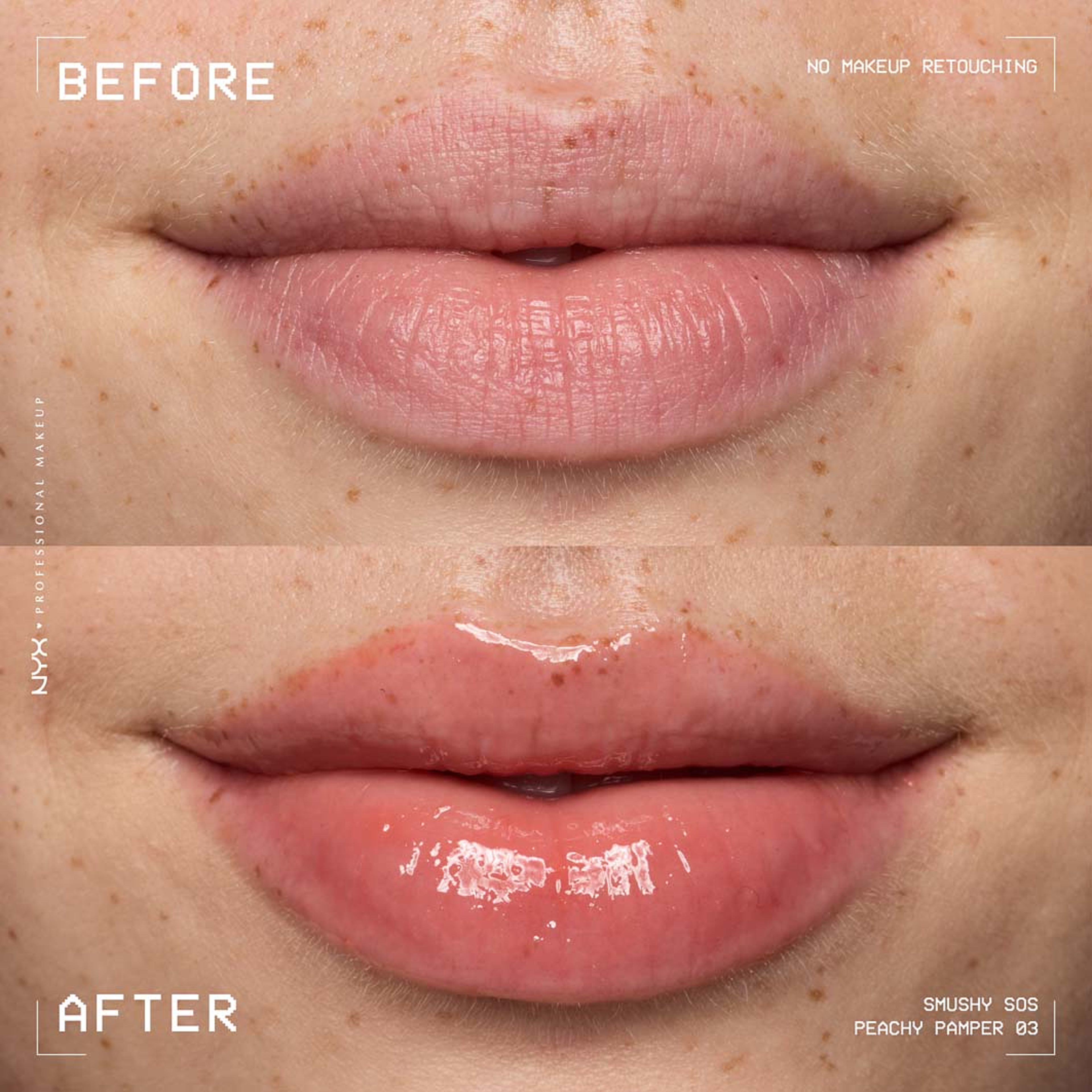 Smushy SOS Lip Mask, från NYX Professional Makeup, i färgen Peachy Pamper. Klicka för att öppna bilden i stort format
