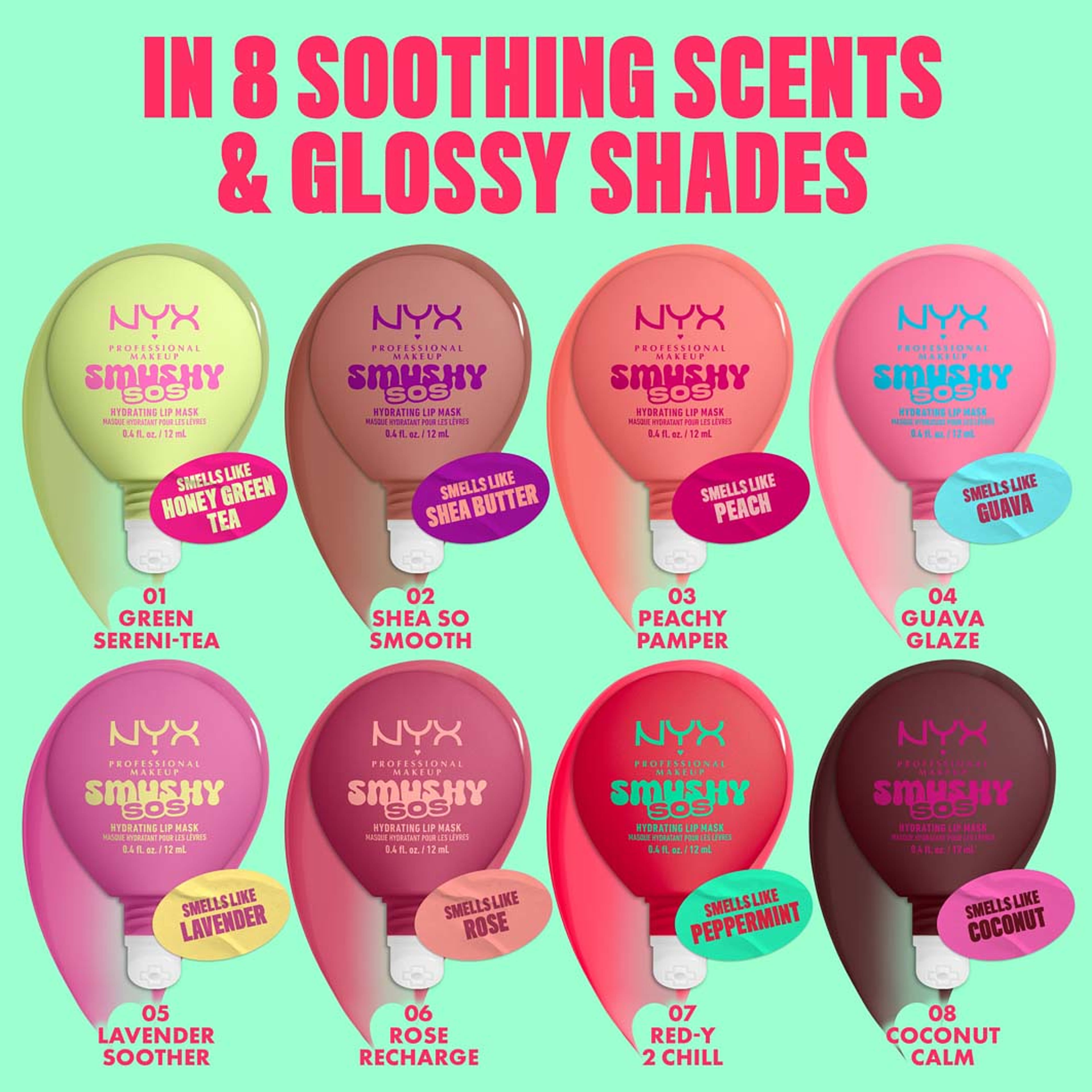 Smushy SOS Lip Mask, från NYX Professional Makeup, i färgen Peachy Pamper. Klicka för att öppna bilden i stort format