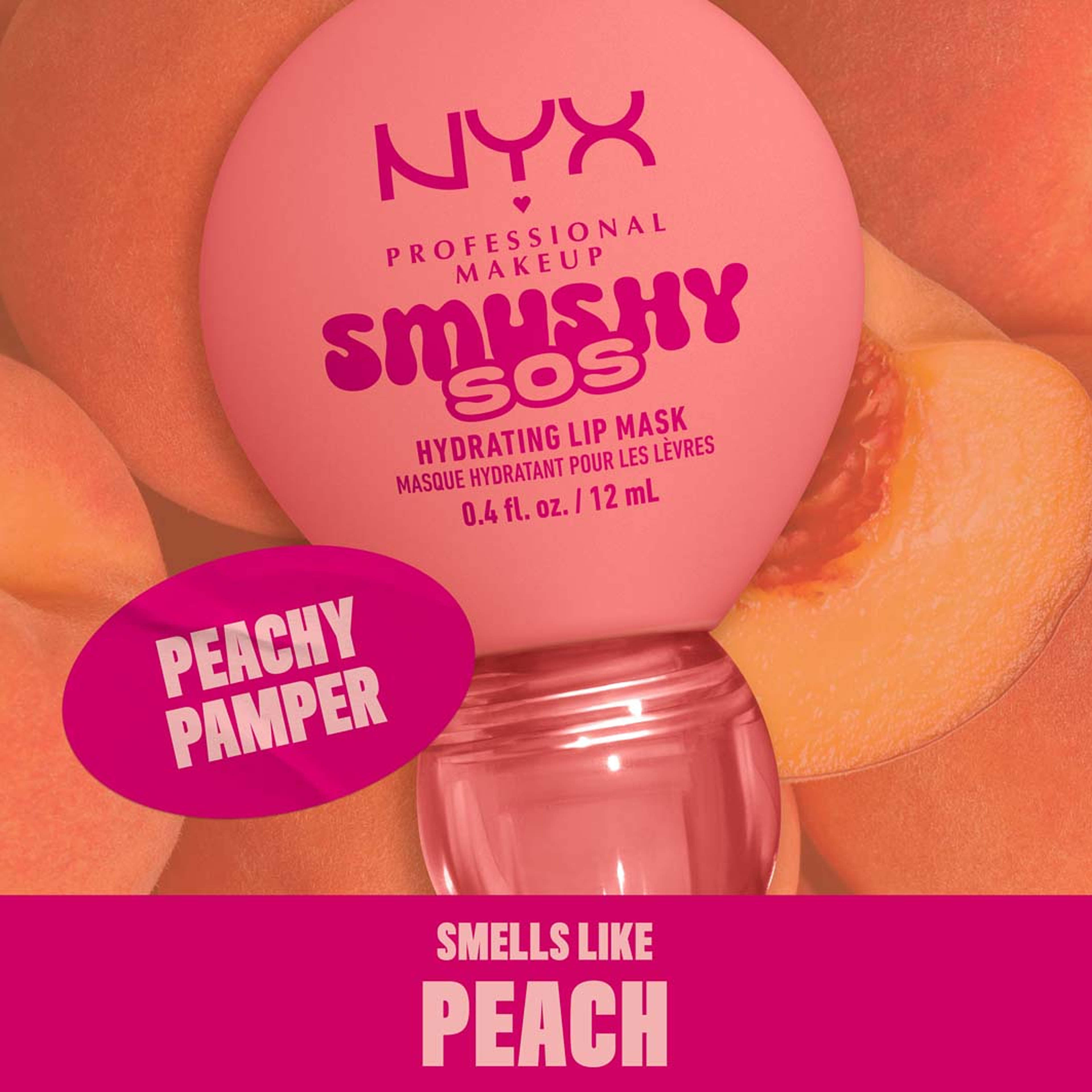Smushy SOS Lip Mask, från NYX Professional Makeup, i färgen Peachy Pamper. Klicka för att öppna bilden i stort format