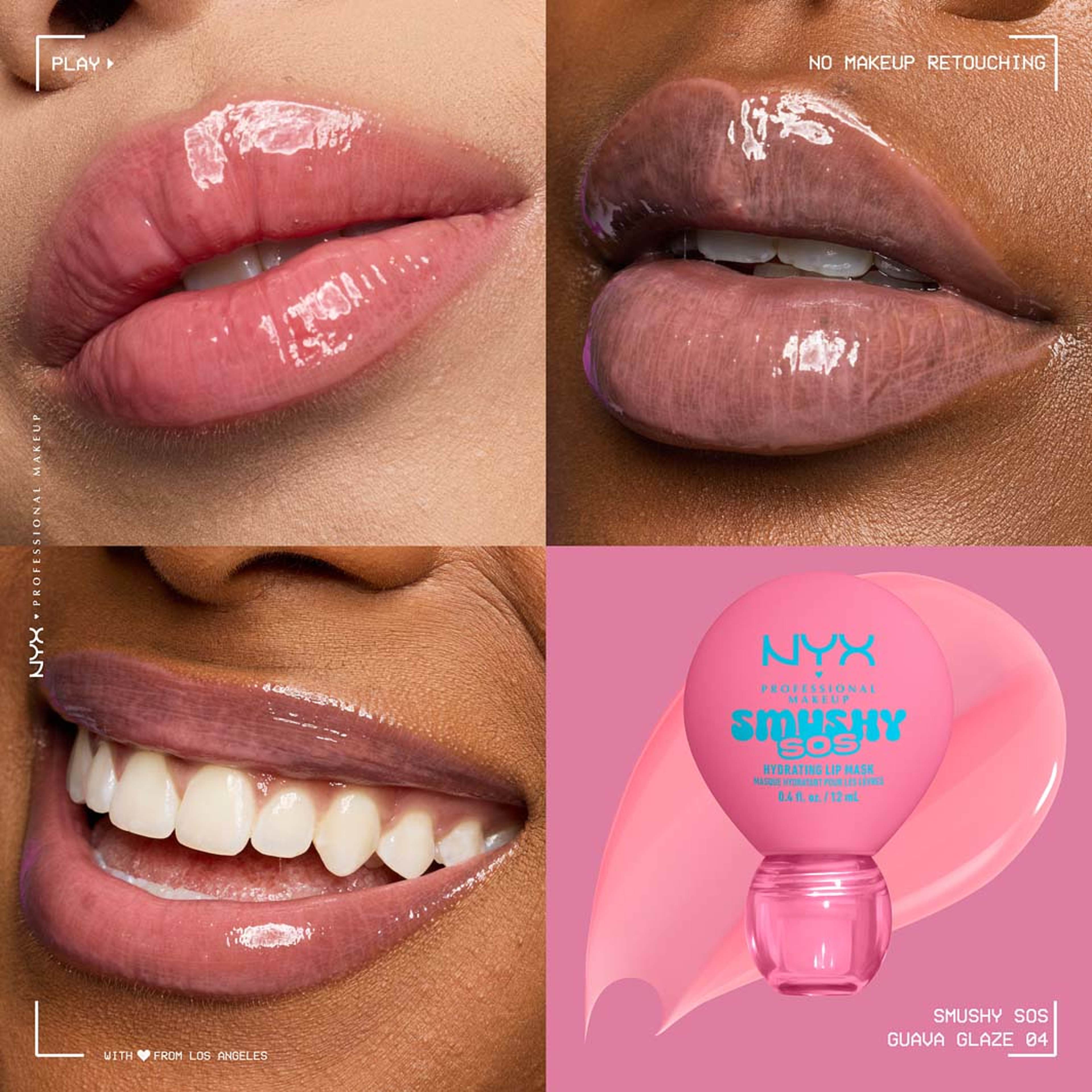 Smushy SOS Lip Mask, från NYX Professional Makeup, i färgen Guava Glaze. Klicka för att öppna bilden i stort format