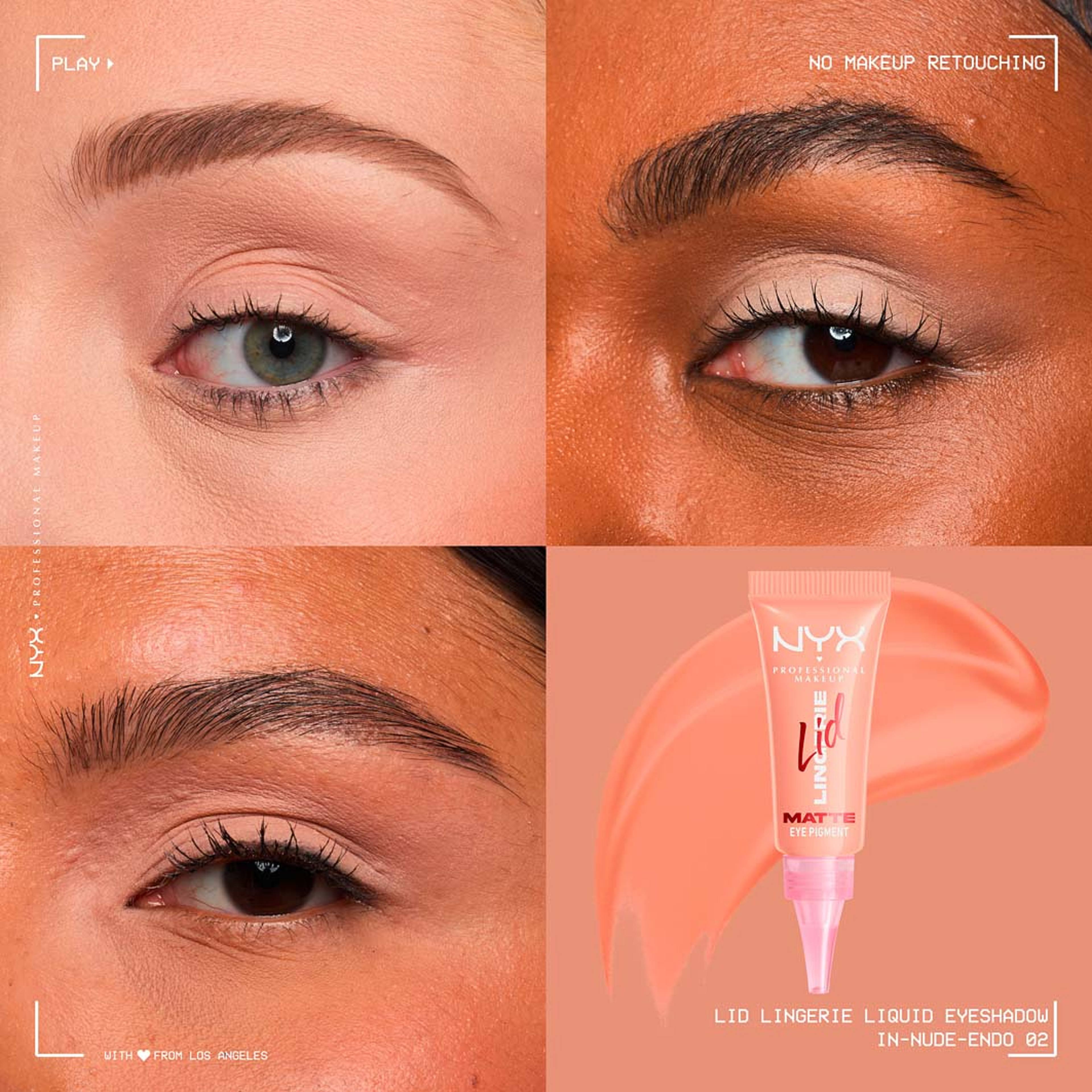 Lid Lingerie Liquid Eye shadow, från NYX Professional Makeup, i färgen In-nude-endo*. Klicka för att öppna bilden i stort format