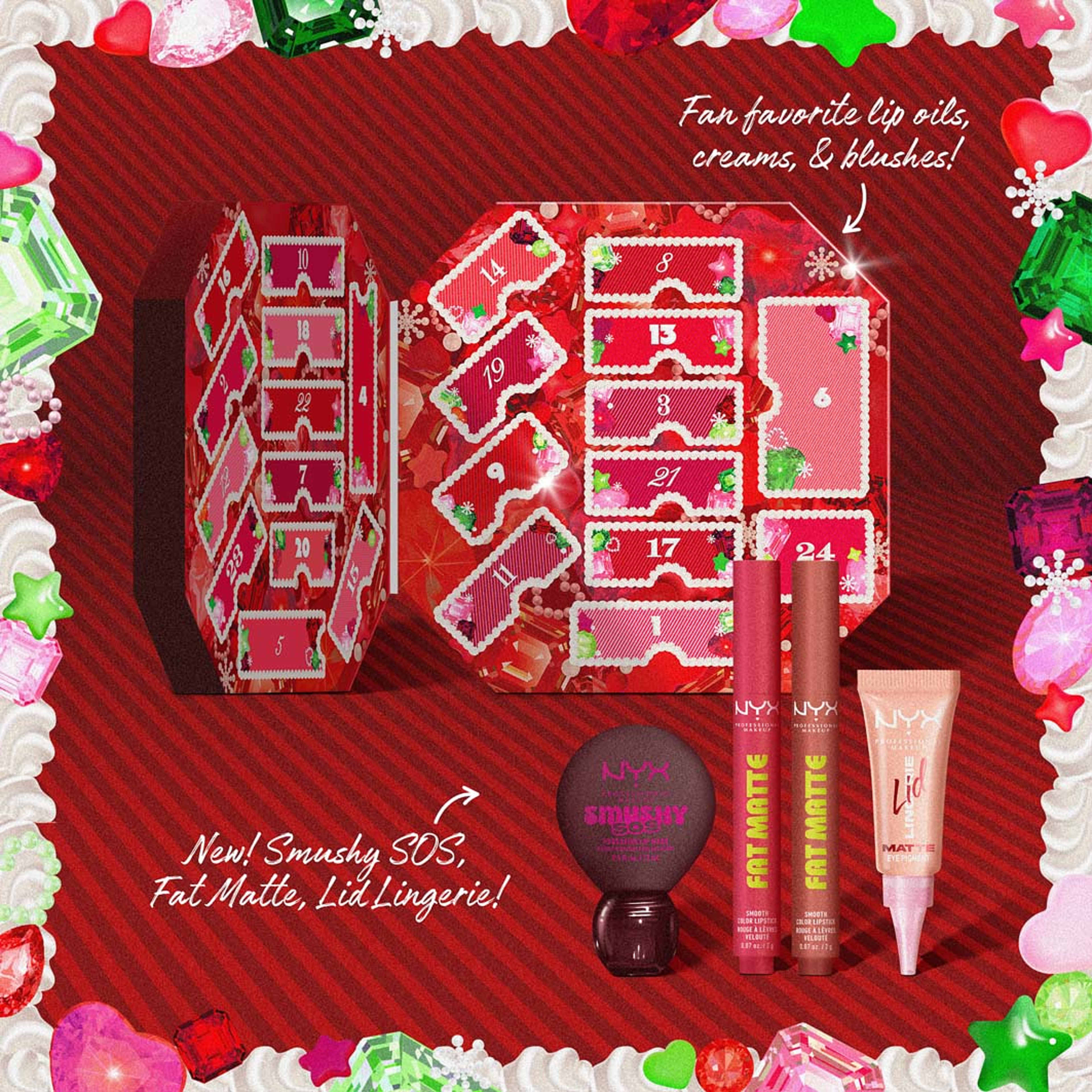 Professional Makeup, Bling Box 24 dagars julkalender, från NYX Professional Makeup. Klicka för att öppna bilden i stort format