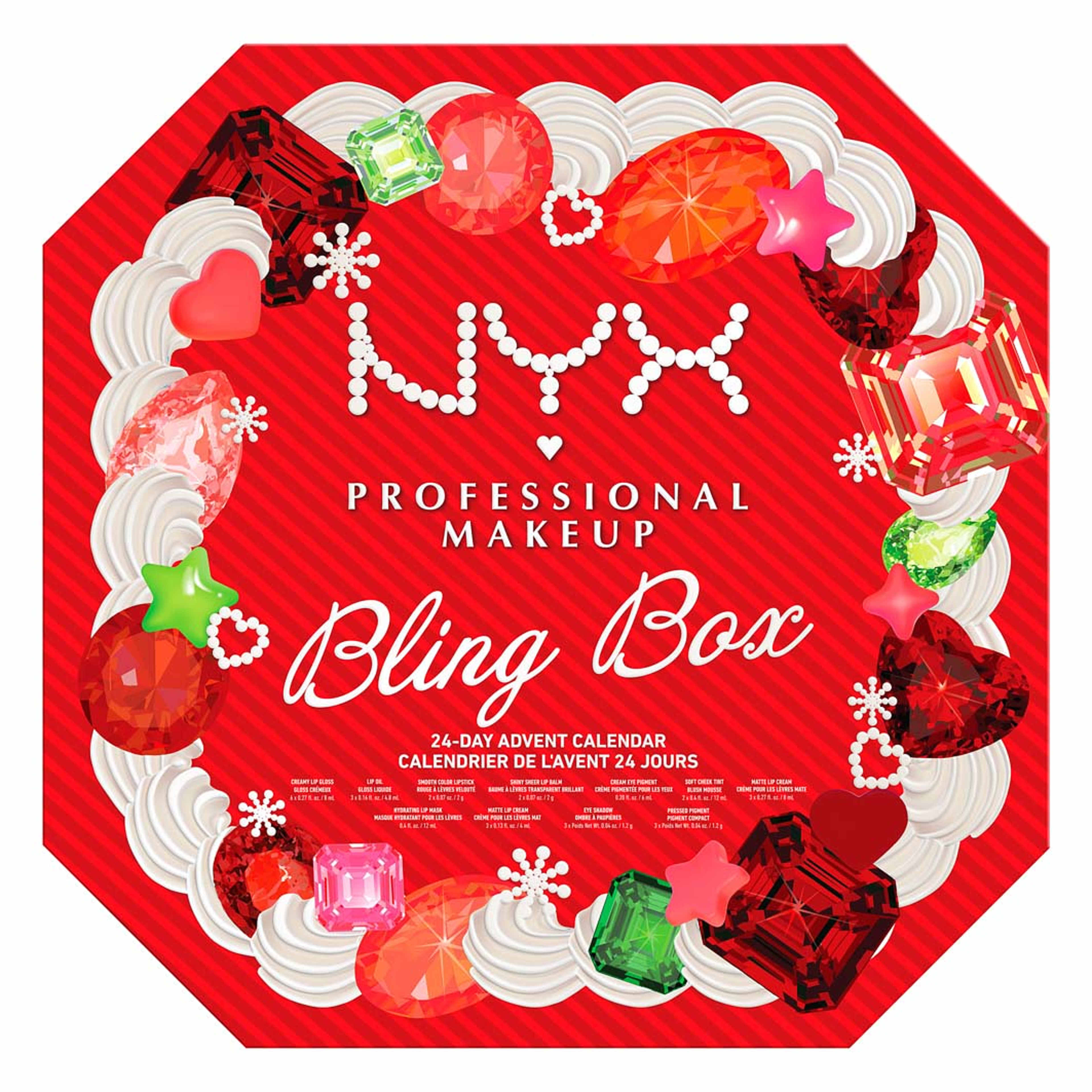 Professional Makeup, Bling Box 24 dagars julkalender, från NYX Professional Makeup. Klicka för att öppna bilden i stort format