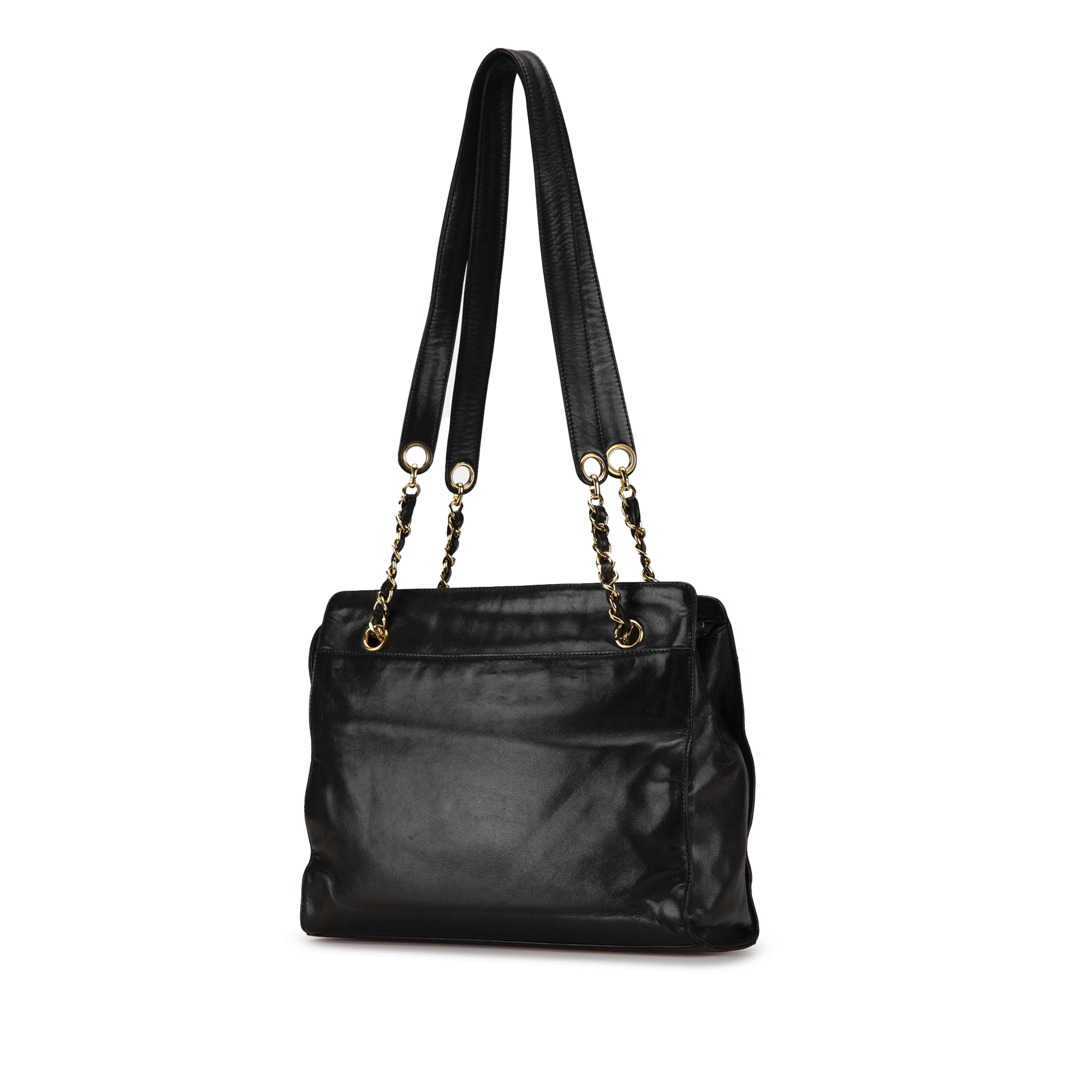 Chanel Cc Lambskin Chain Tote