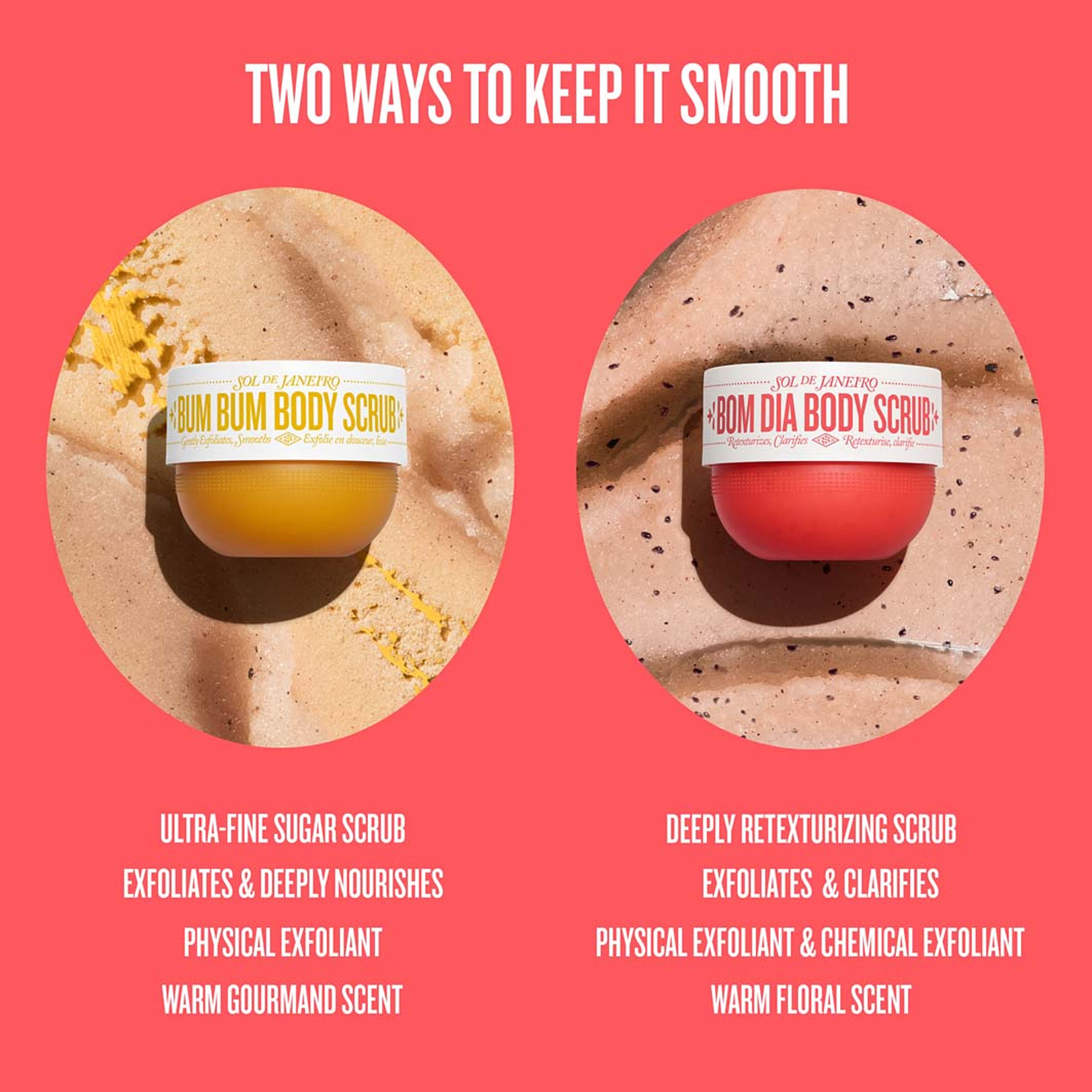 Bom Dia Bright Body Scrub, från Sol de Janeiro, i färgen Natural. Klicka för att öppna bilden i stort format