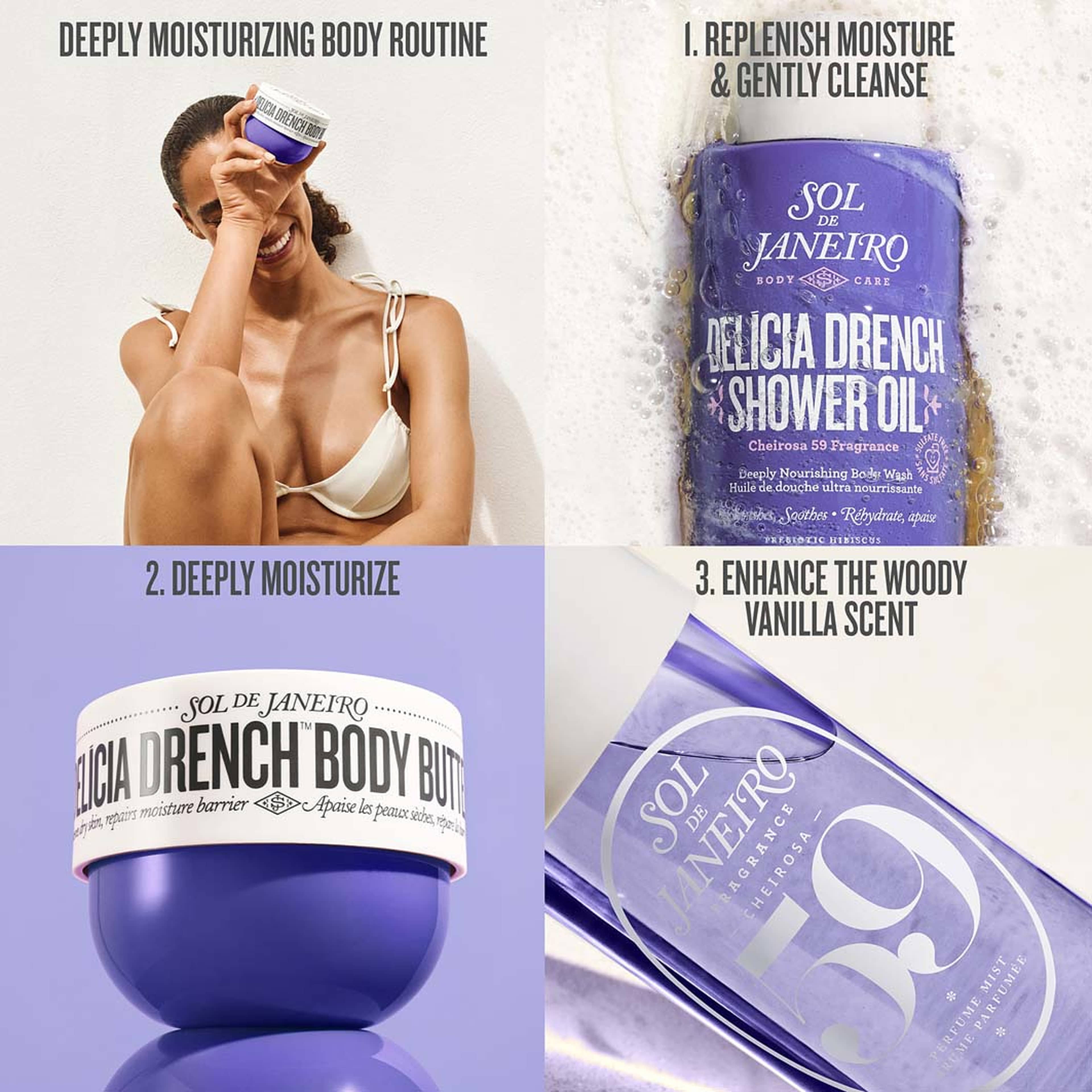 Delicia Drench Body Butter, från Sol de Janeiro. Klicka för att öppna bilden i stort format