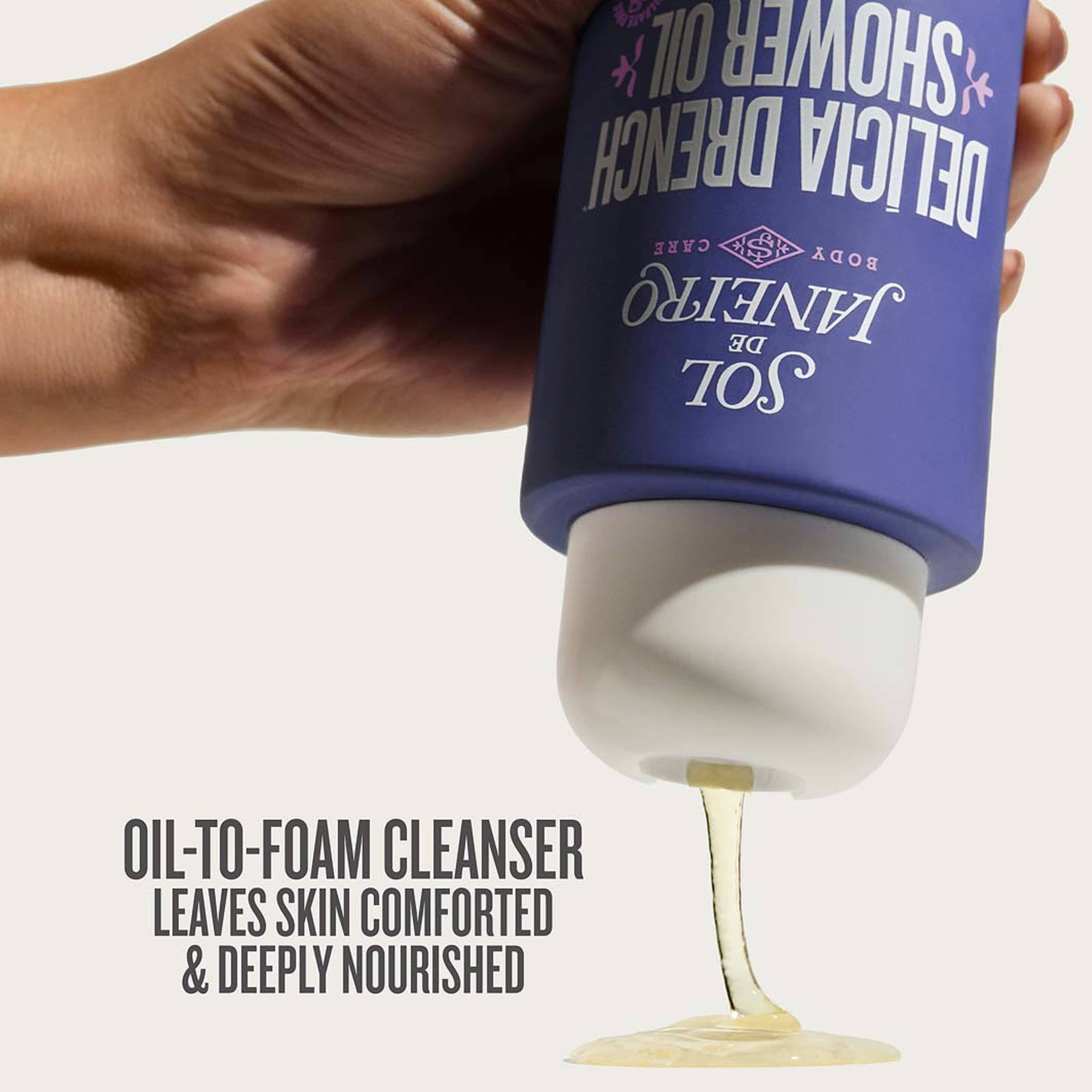 Delicia Drench Shower Oil, från Sol de Janeiro. Klicka för att öppna bilden i stort format