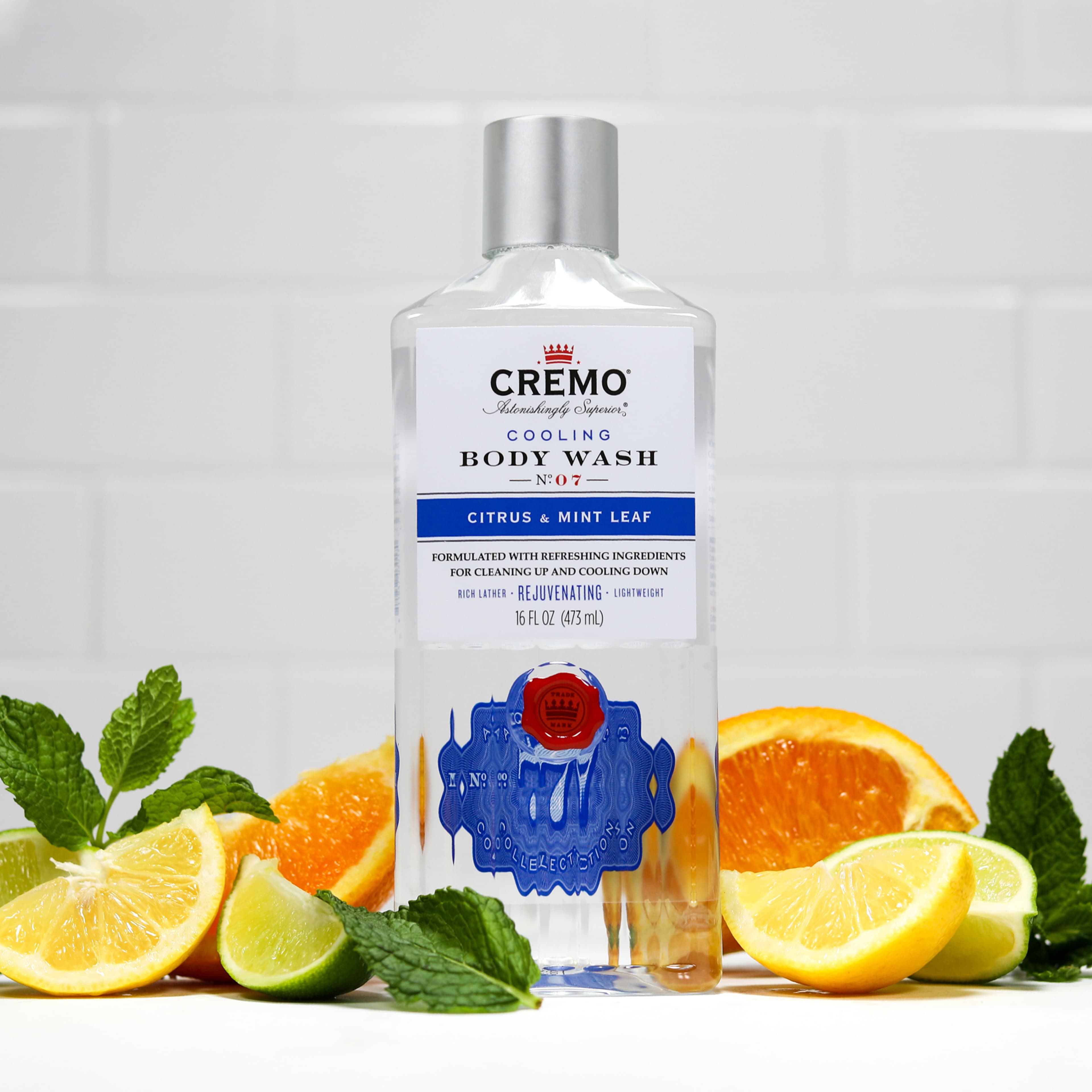 Cooling Citrus & Mint Leaf Body Wash, från Cremo. Klicka för att öppna bilden i stort format