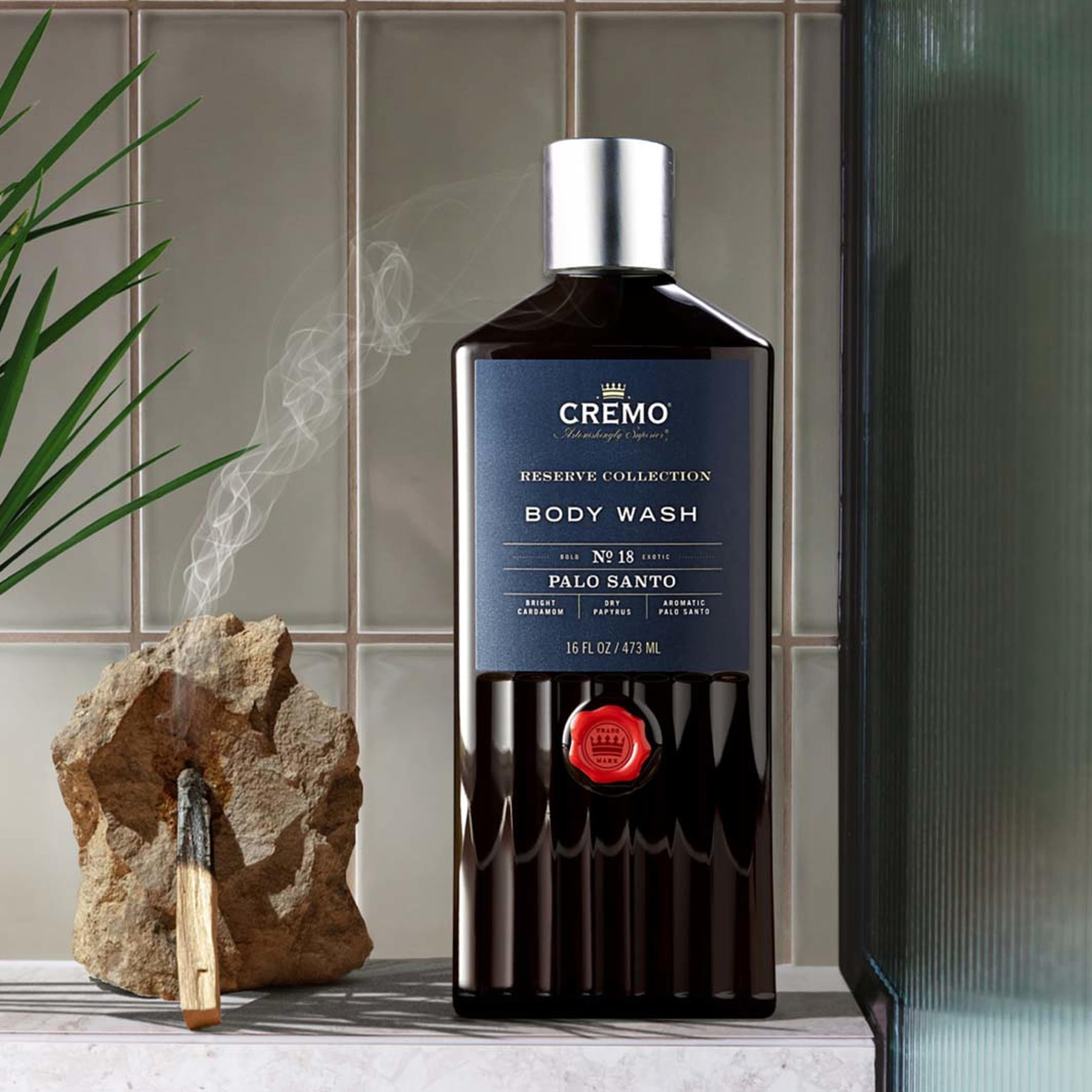 Palo Santo Body Wash, från Cremo. Klicka för att öppna bilden i stort format