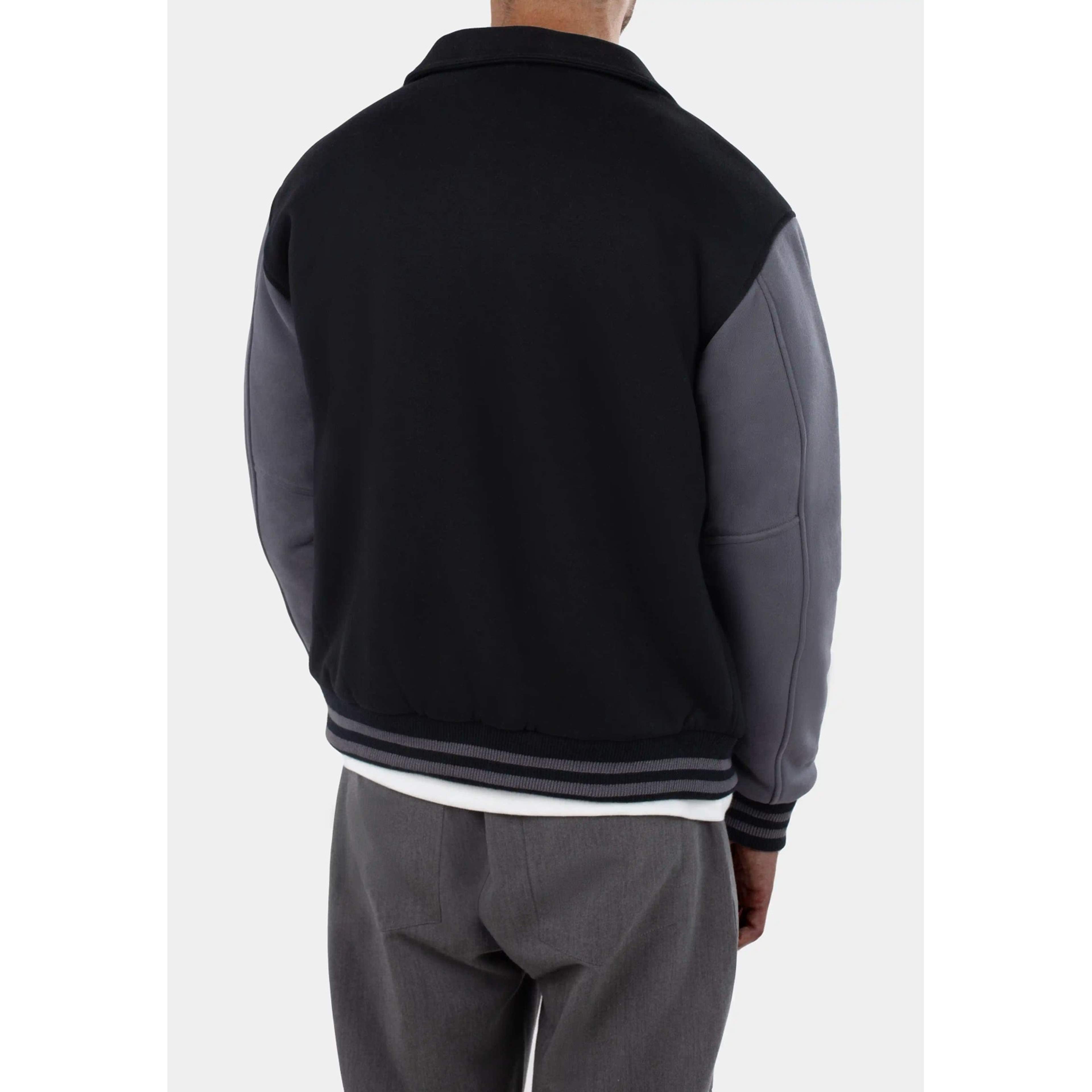Jason Varsity Jacket - Dark Grey