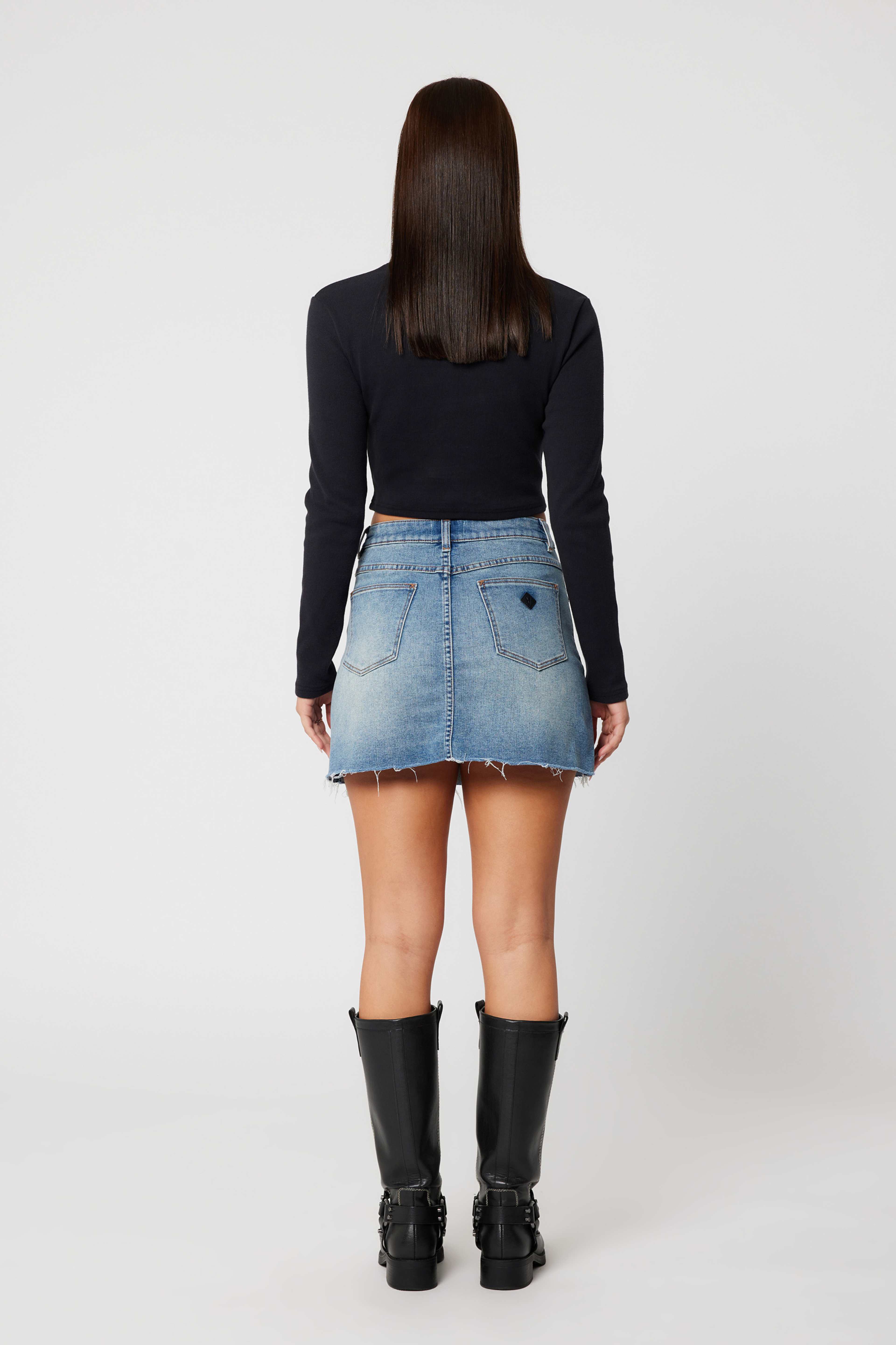Aline Skirt Giseletint Mid Blue