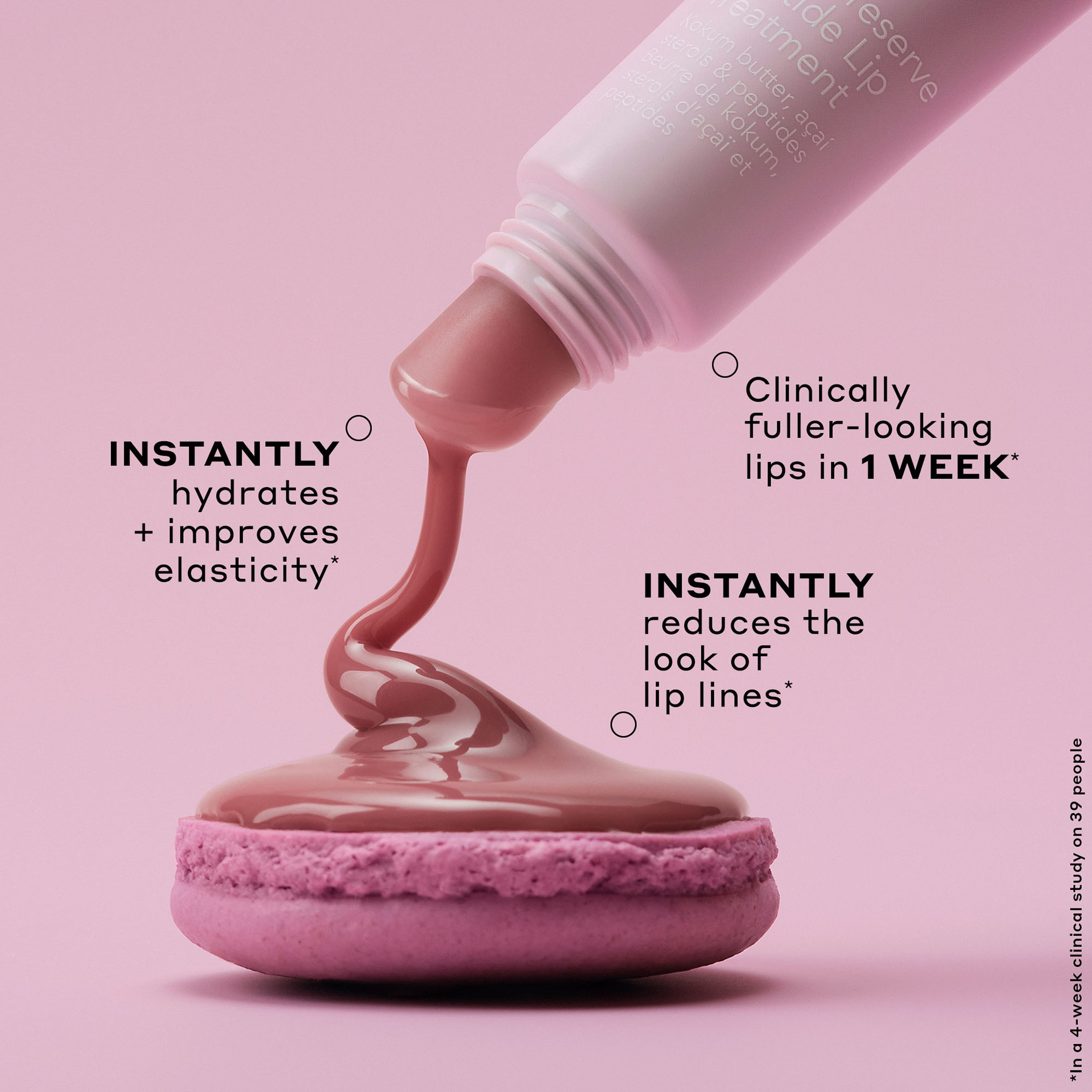 Pout Preserve Lip Treatment, från Ole Henriksen, i färgen Sweet Macaron. Klicka för att öppna bilden i stort format