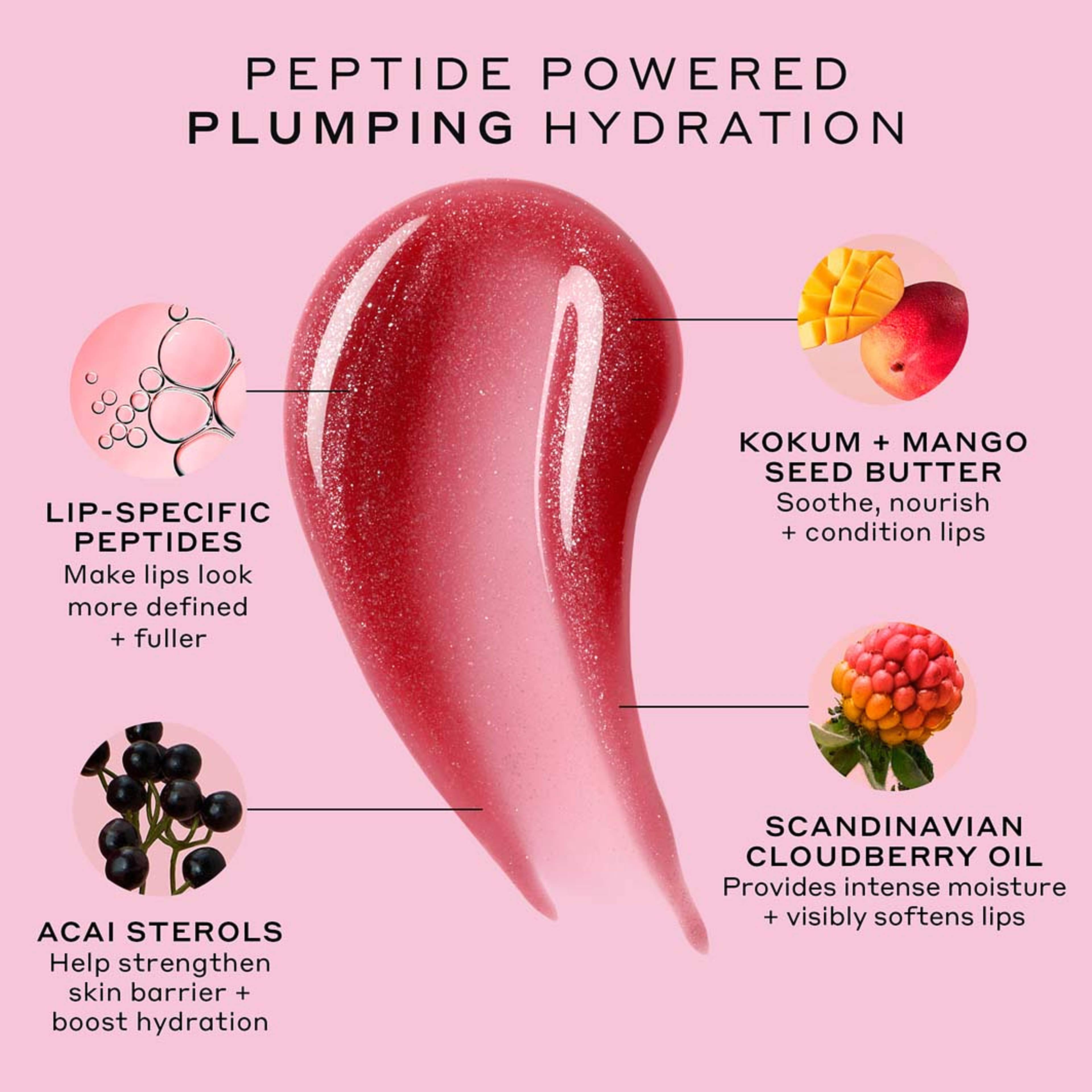 LIP TREATMENT Pout Preserve, från Ole Henriksen, i färgen Pomegranate Fizz. Klicka för att öppna bilden i stort format